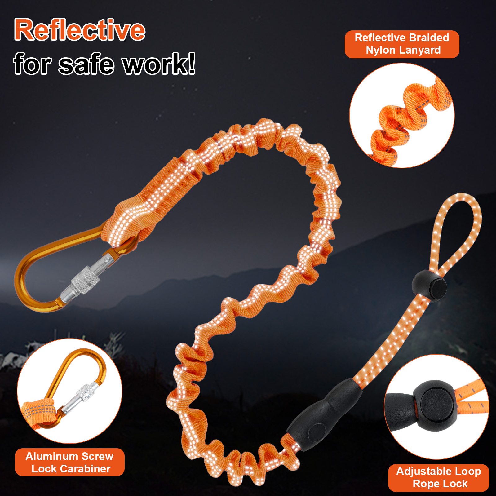 Retractable Safety Tool Leash 