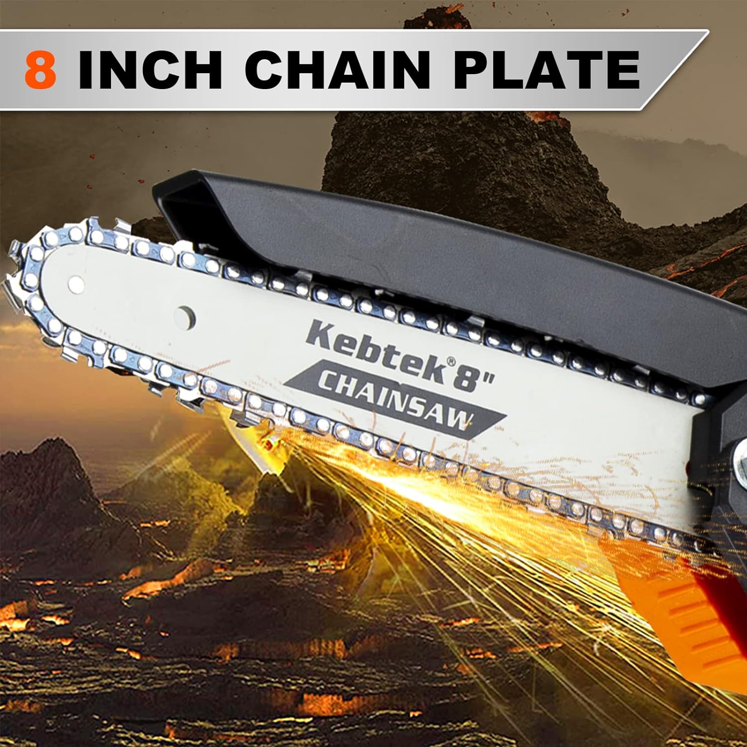 8 Inch Chainsaw Guide Plate Replacement Guide Bar and Chain Replacement for 8 Inch Electric Chainsaw Parts Accessories