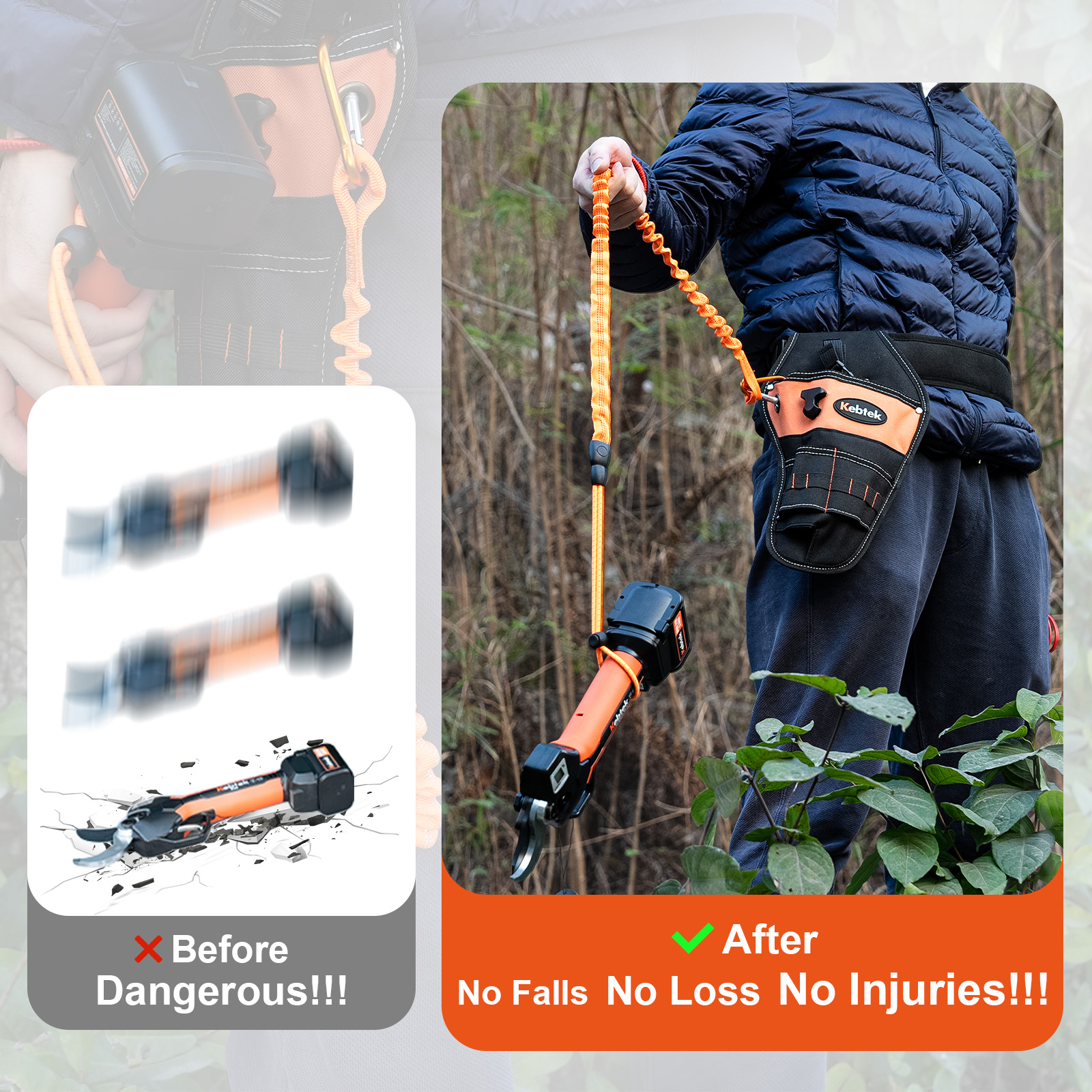 Retractable Safety Tool Leash 