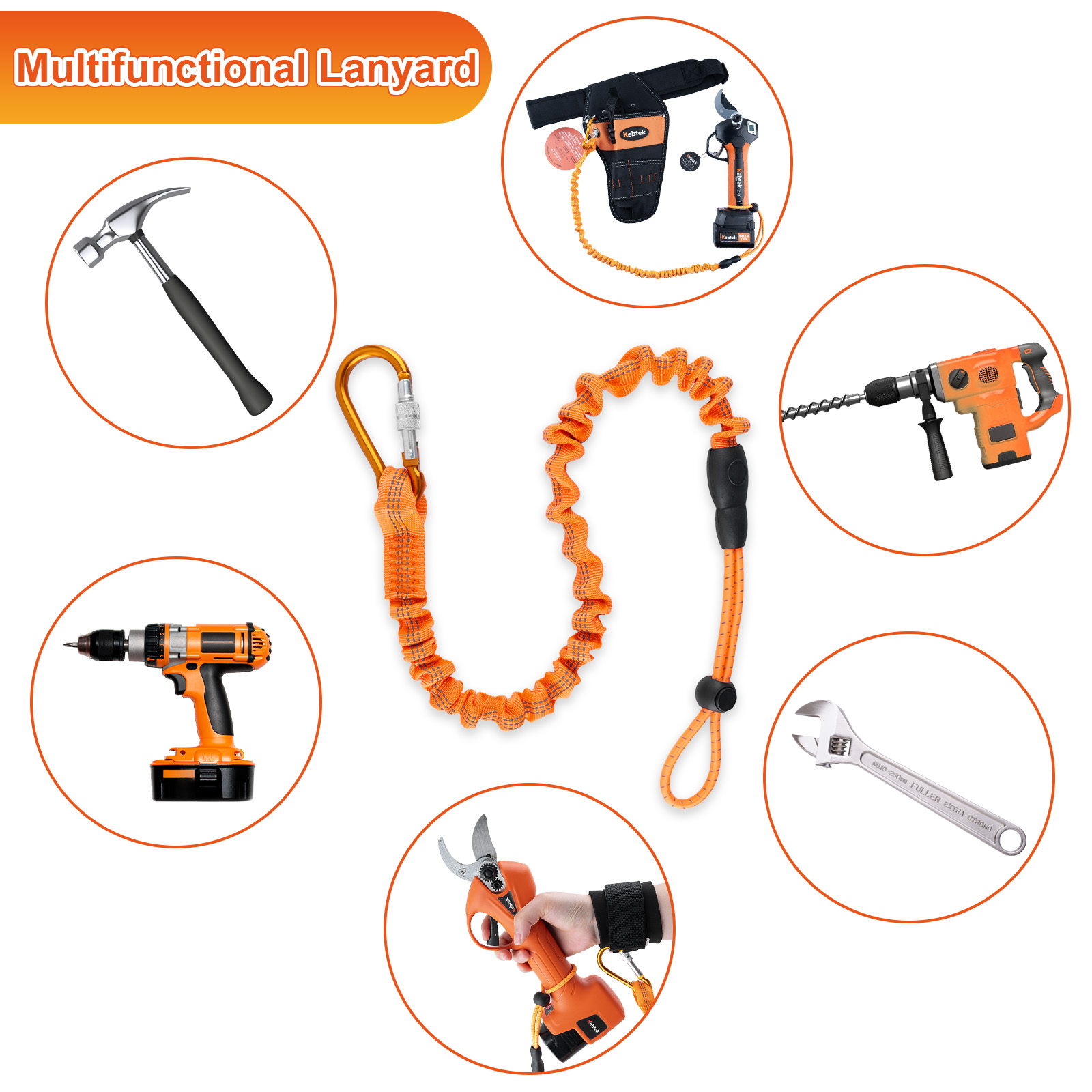 Retractable Safety Tool Leash 