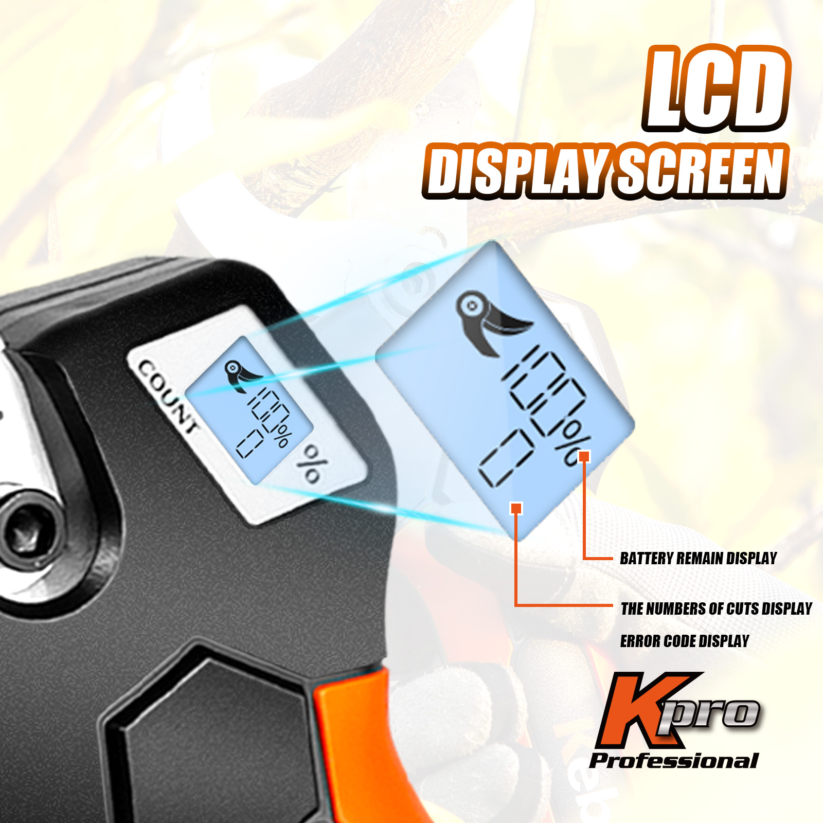 K-Pro 21V 40MM Electric Pruner KT940 (Bare Tool Machine Only )