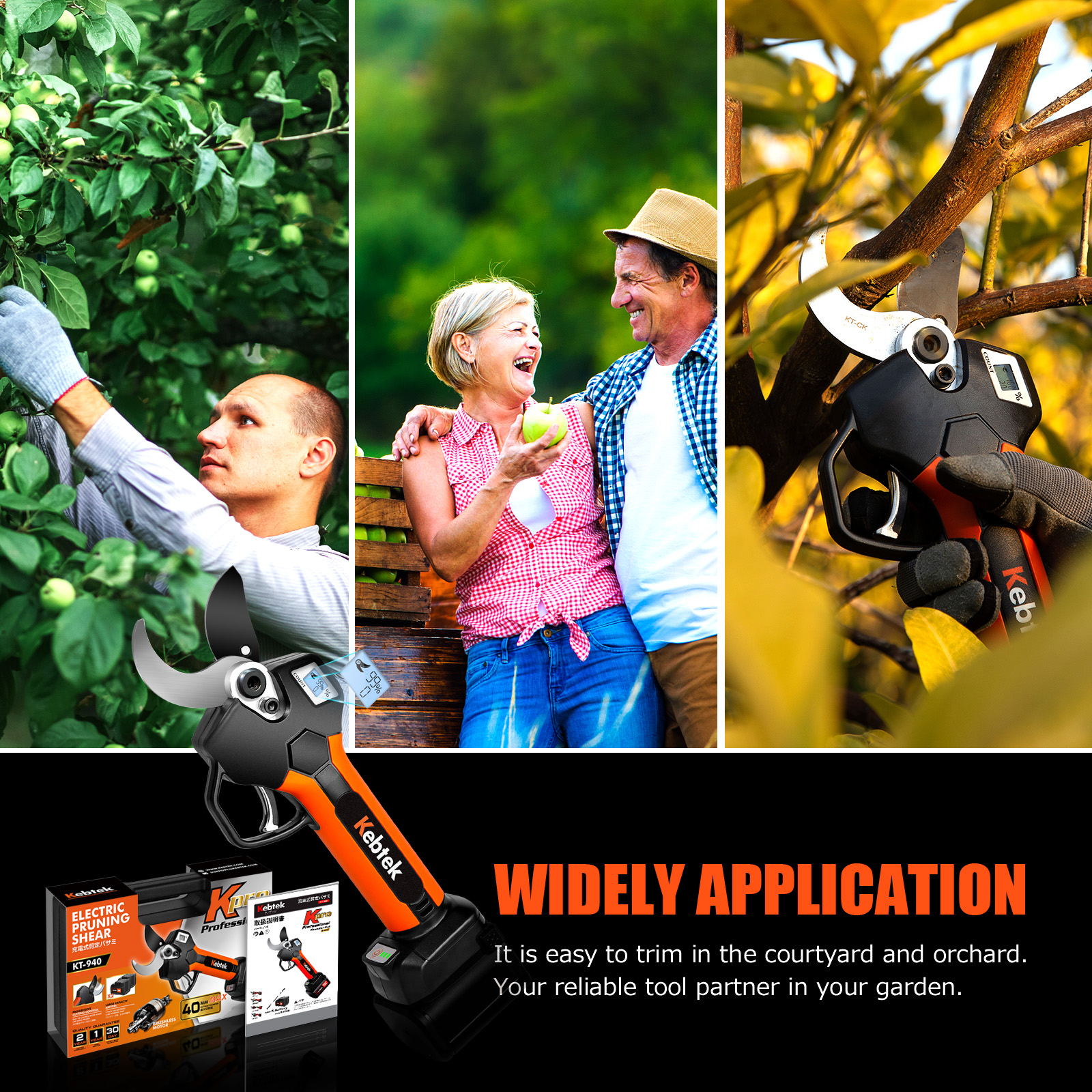 K-Pro 21V 40MM Electric Pruner with Pole (KT940 Pruner+Pole Set)