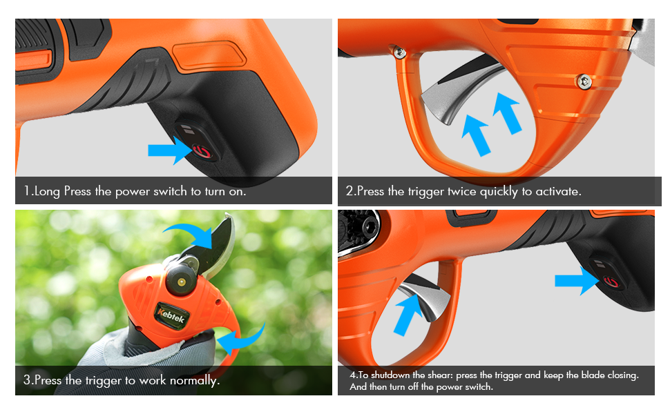 kebtek cordless pruners