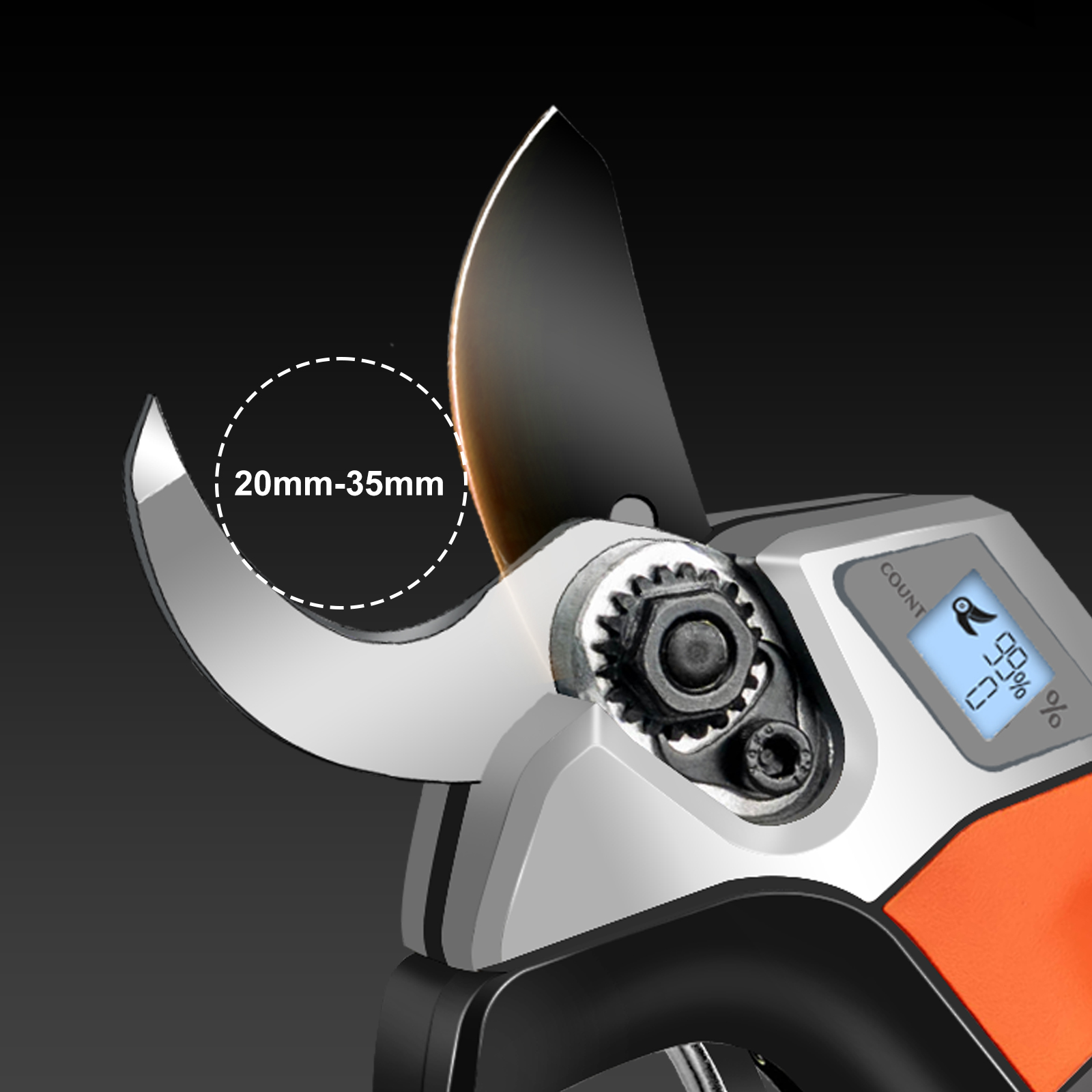 KEBTEK BLADE COMPATIBLE WITH KTE-35 35MM ELECTRIC PRUNING SHEARS CUTTING DIAMETER