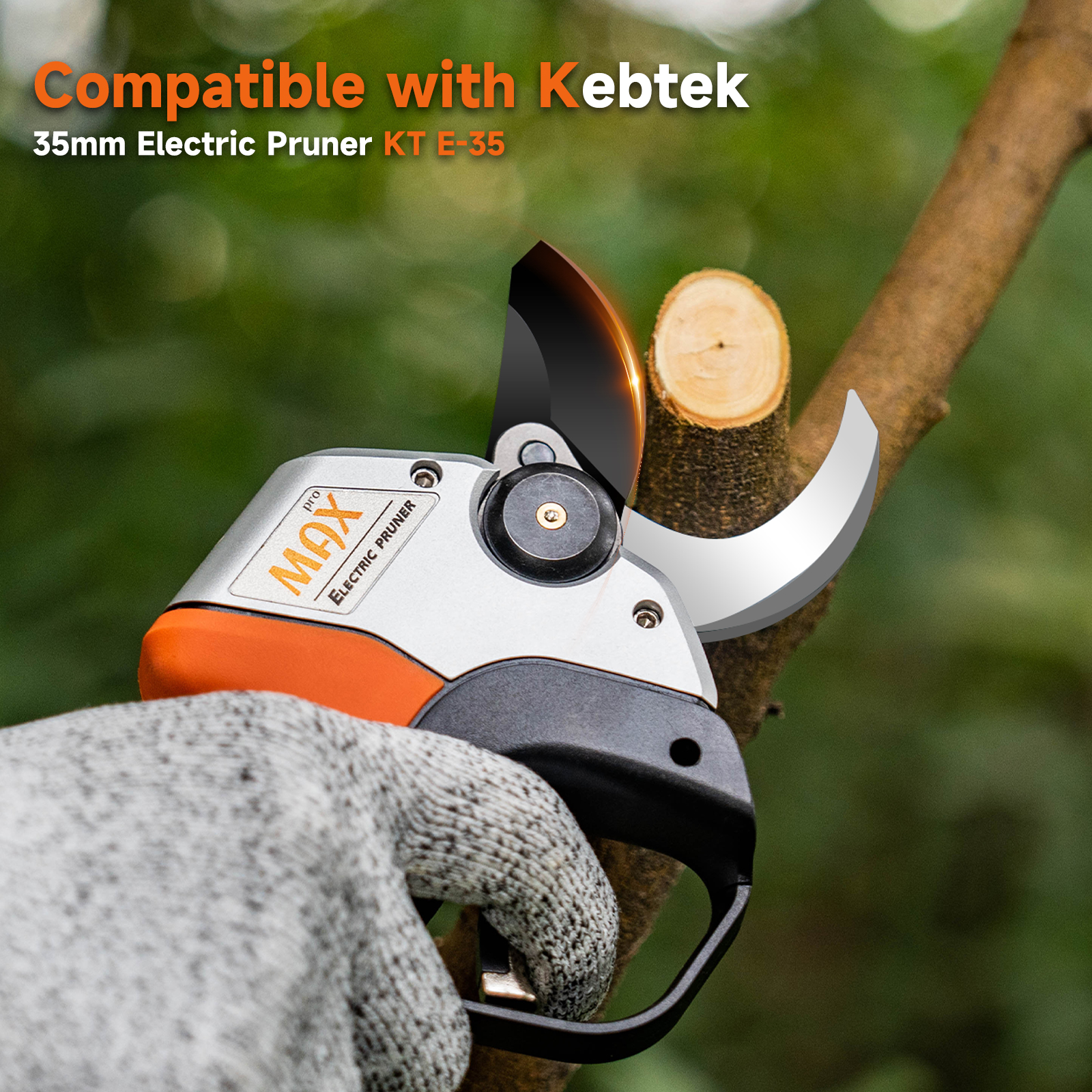 KEBTEK BLADE COMPATIBLE WITH KTE-35 35MM ELECTRIC PRUNING SHEARS CUTTING DIAMETER