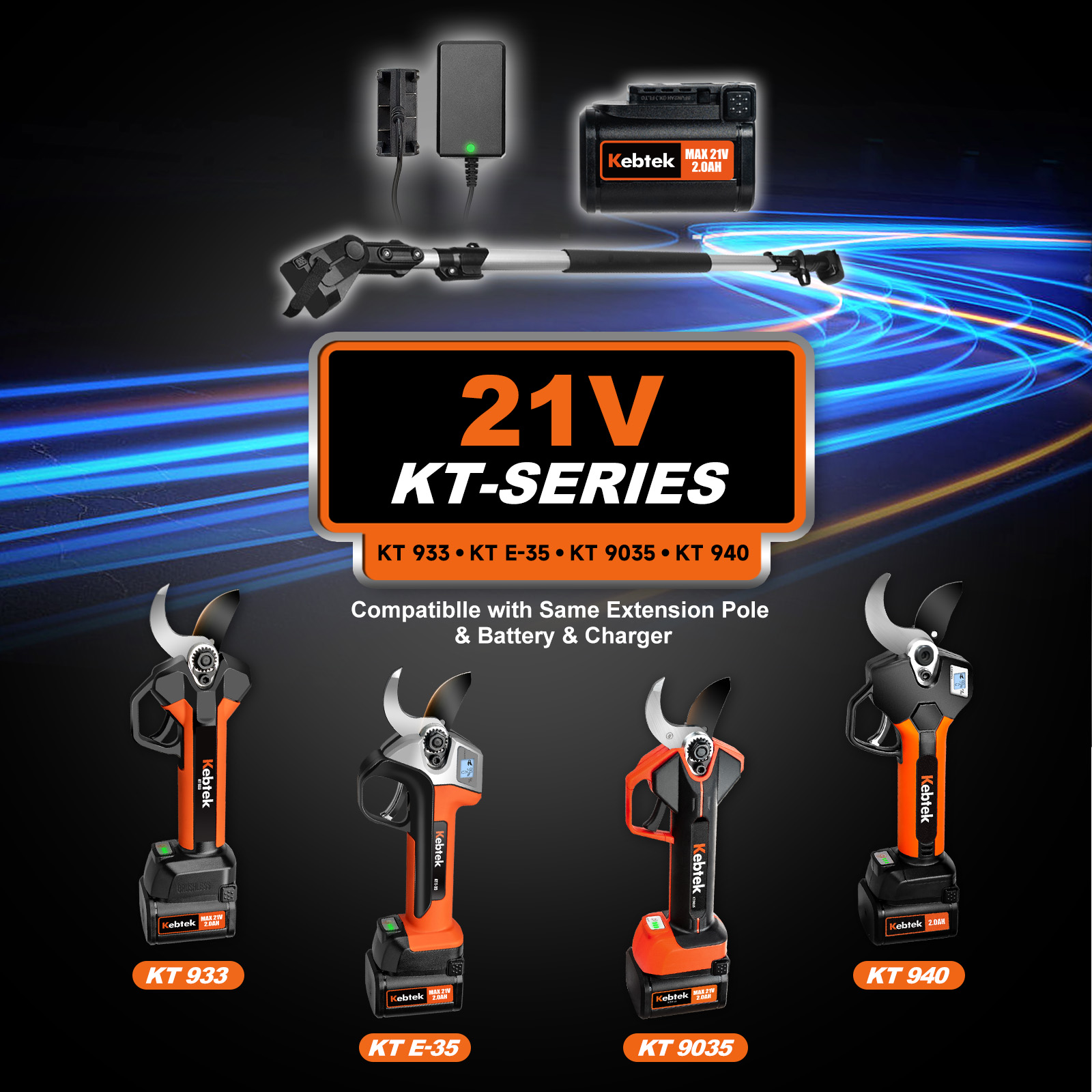 K-Pro 33MM 21V Electric Pruner KT933