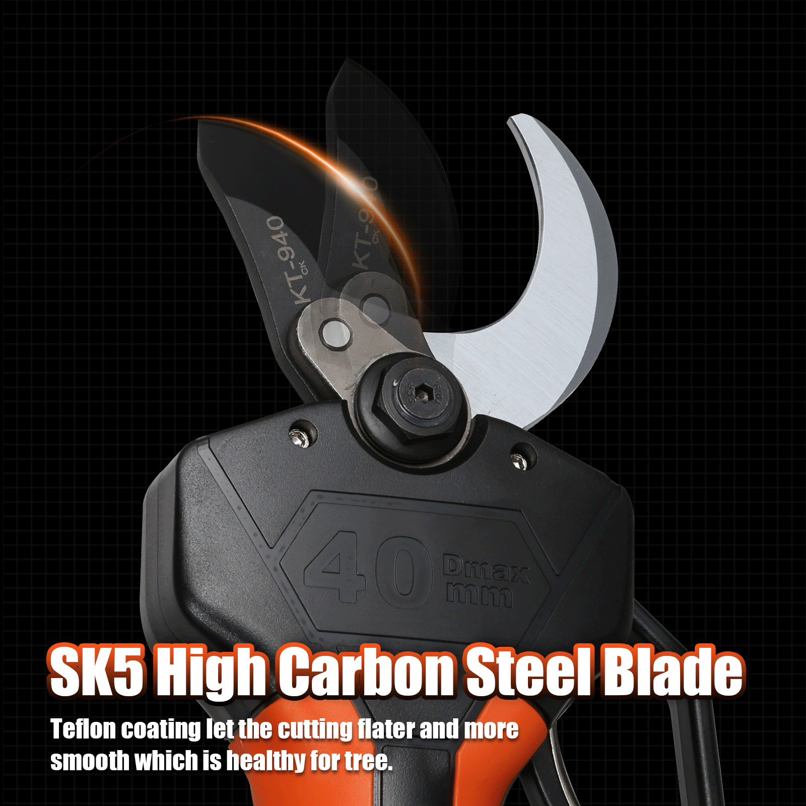 KEBTEK BLADE COMPATIBLE WITH KT940 40MM ELECTRIC PRUNING SHEARS CUTTING DIAMETER