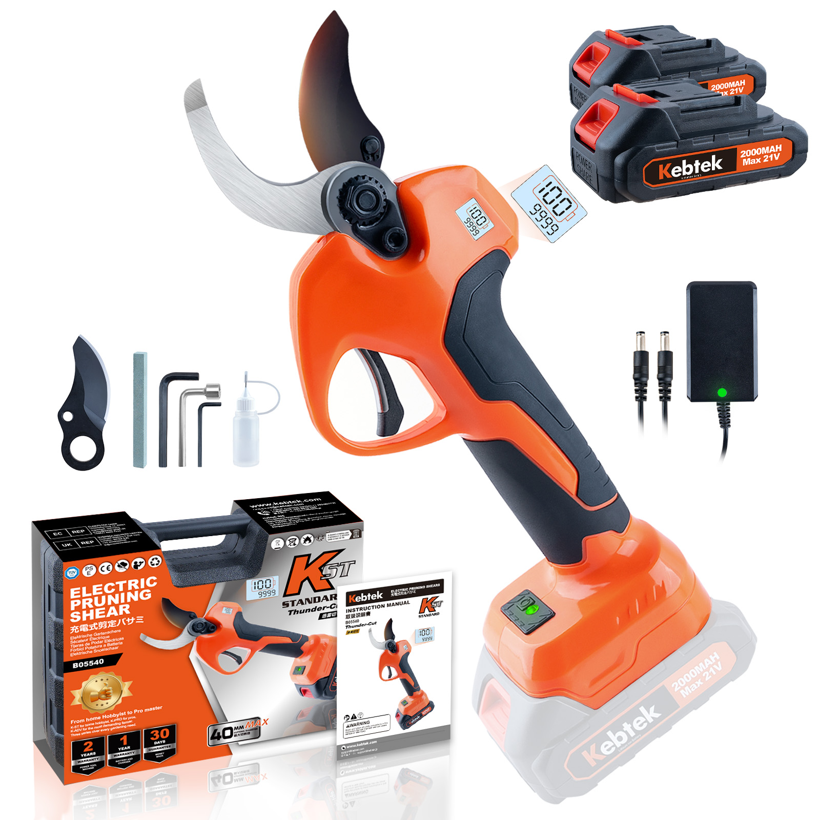 [2025 NEW] 21V 40MM Electric Pruning Shears Compatible with Makita 18V Battery B05540