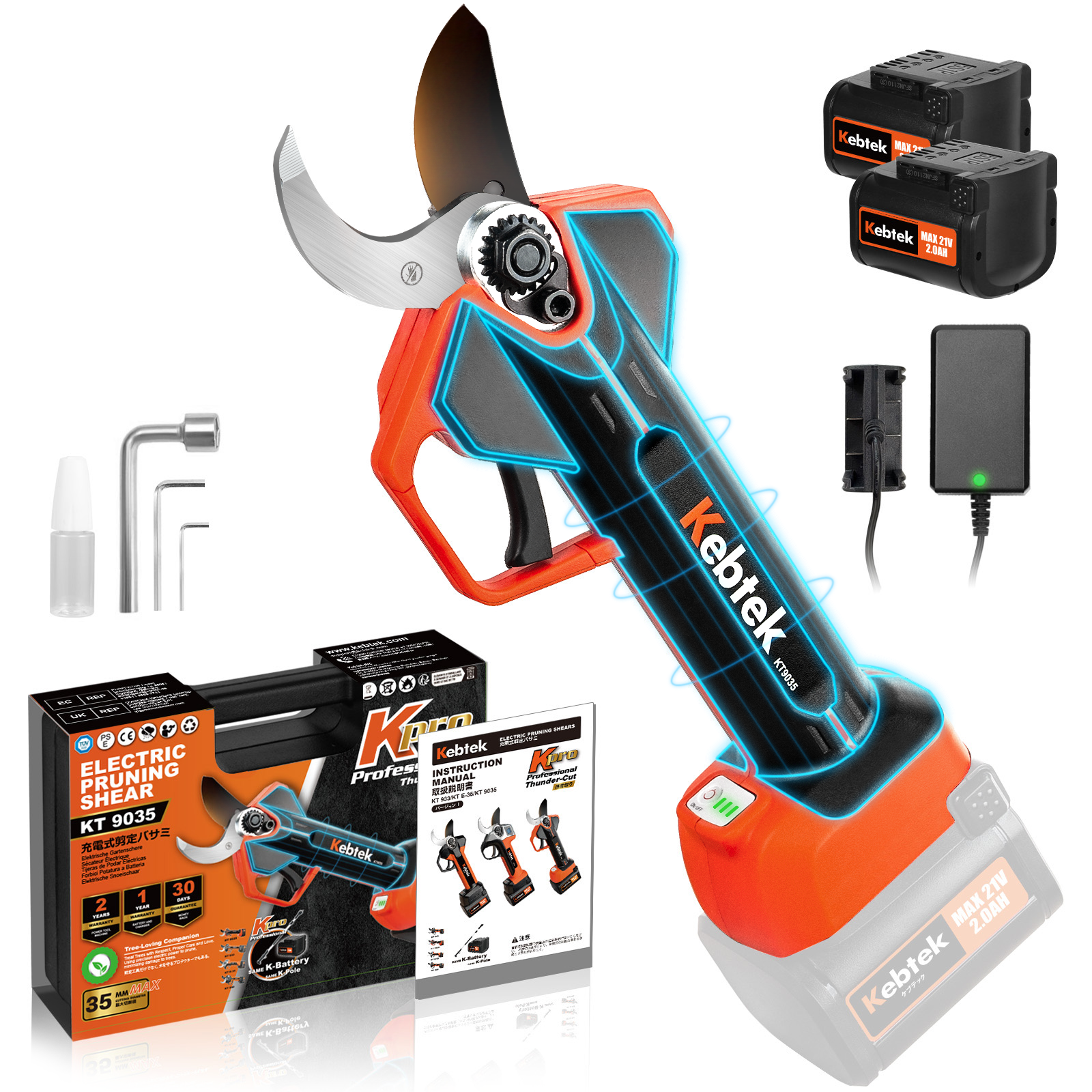 2025 NEW 35MM Electric Pruner Kpro KT9035