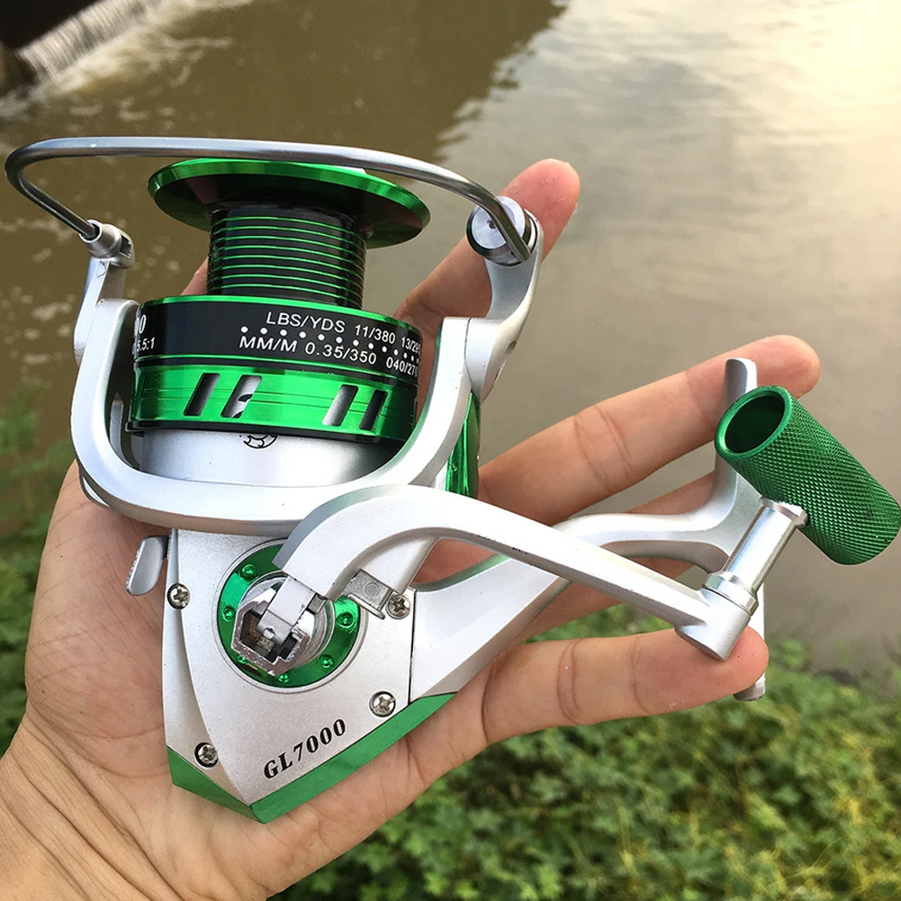 FREE FISHER Fishing Spinning Wheel Metal Spool 5.5:1 Ratio Fishing Reels 1000-7000 Smooth Ultralight Spinner Reels for Freshwater/Saltwater