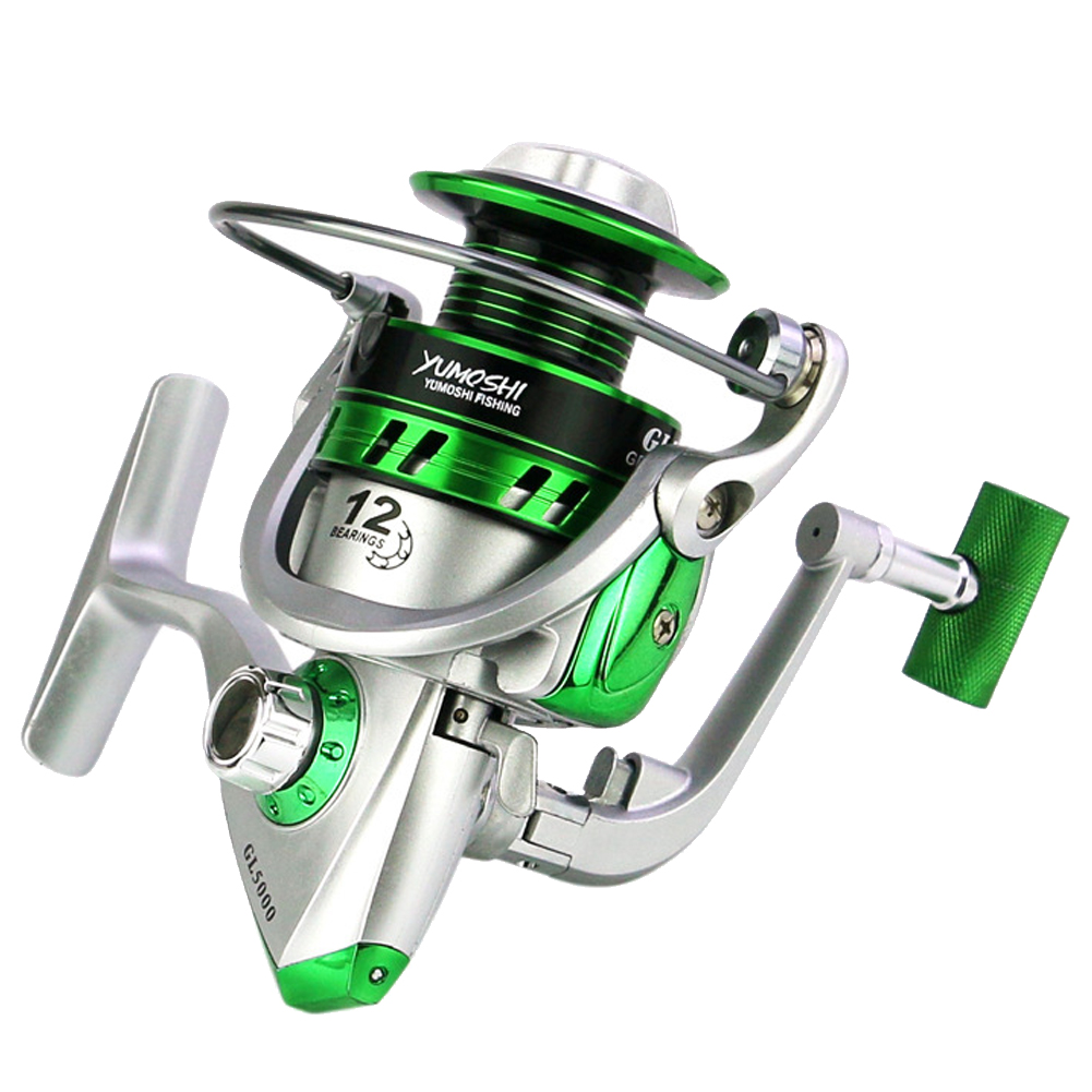 FREE FISHER Fishing Spinning Wheel Metal Spool 5.5:1 Ratio Fishing Reels 1000-7000 Smooth Ultralight Spinner Reels for Freshwater/Saltwater