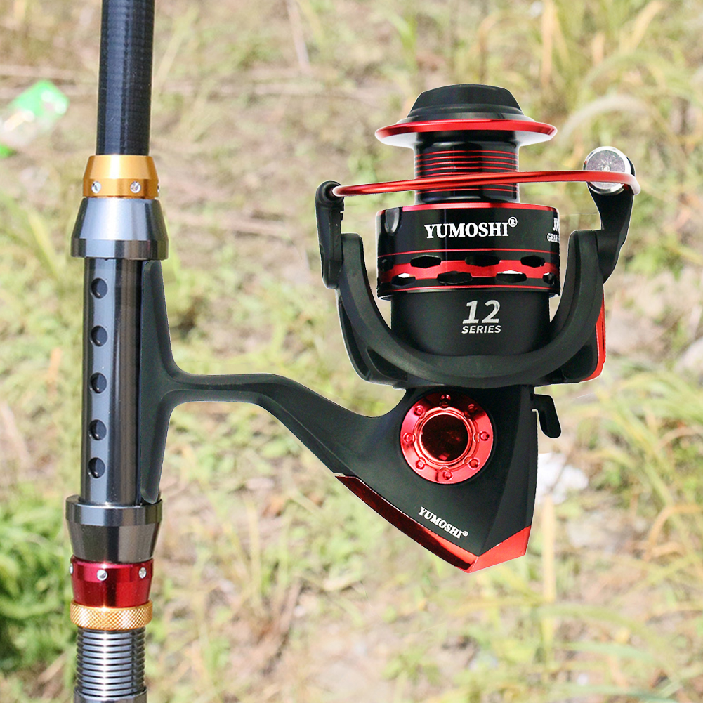 FREE FISHER Fishing Spinning Wheel Wood Handle Metal Spool 12+1BB Fishing Reels Ultralight Spinnning Reels for Freshwater/Saltwater