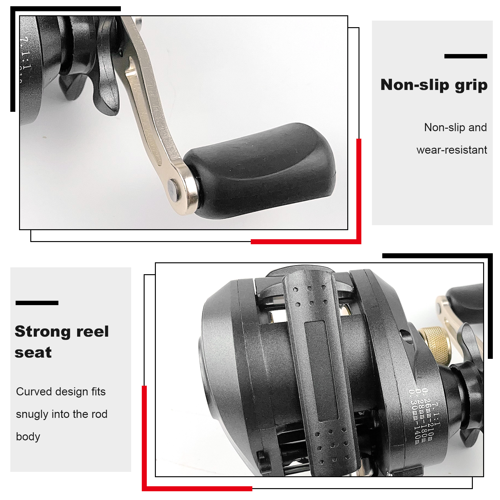 FREE FISHER Fishing Bait Casting Reel Metal Spool 7.1:1 Baitcaster Fishing Wheel 18+1BB Magnet Braking System Trolling Fish Reels