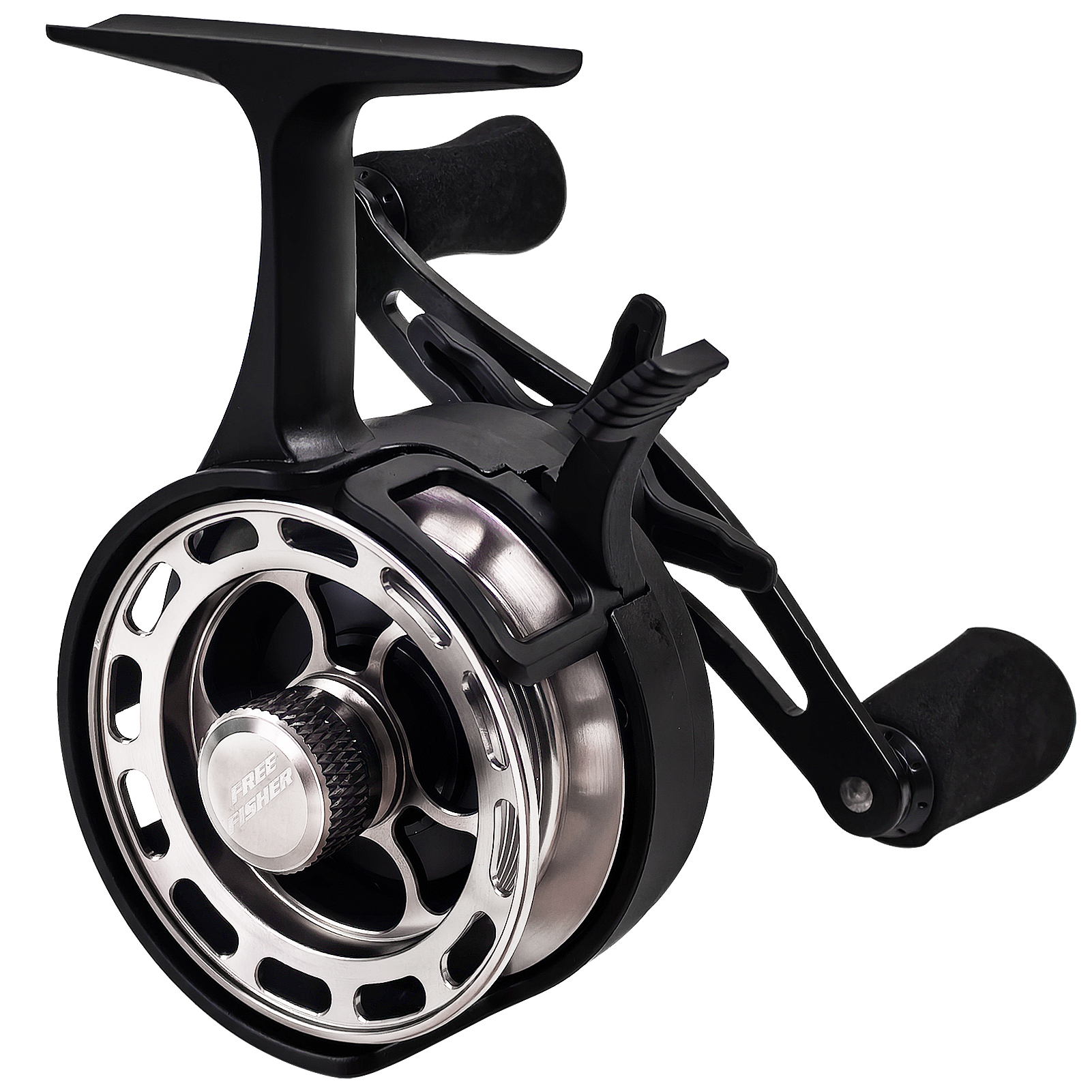FREE FISHER Ice Fishing Reel Metal High Speed 3.2:1 Ultra Smooth Fishing Fly Wheel 3+1BB Portable Winter Fishing Raft Reel