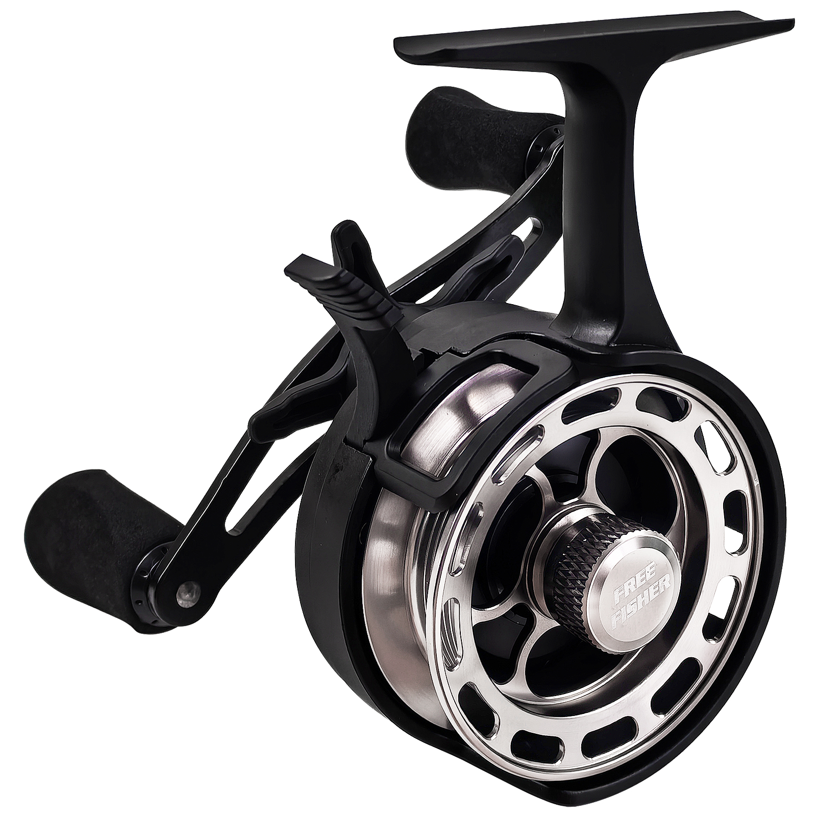 FREE FISHER Ice Fishing Reel Metal High Speed 3.2:1 Ultra Smooth Fishing Fly Wheel 3+1BB Portable Winter Fishing Raft Reel