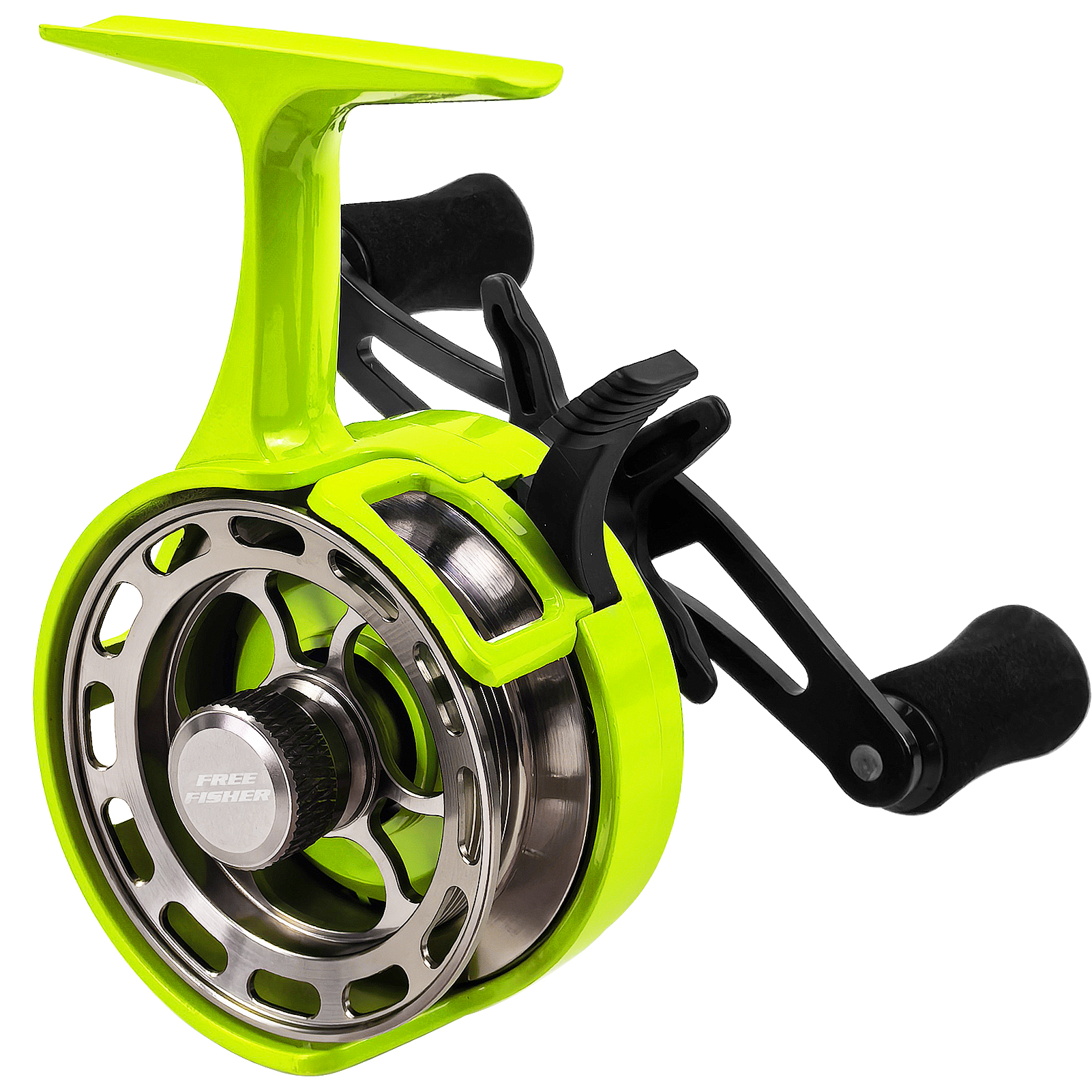 FREE FISHER Ice Fishing Reel Metal High Speed 3.2:1 Ultra Smooth Fishing Fly Wheel 3+1BB Portable Winter Fishing Raft Reel