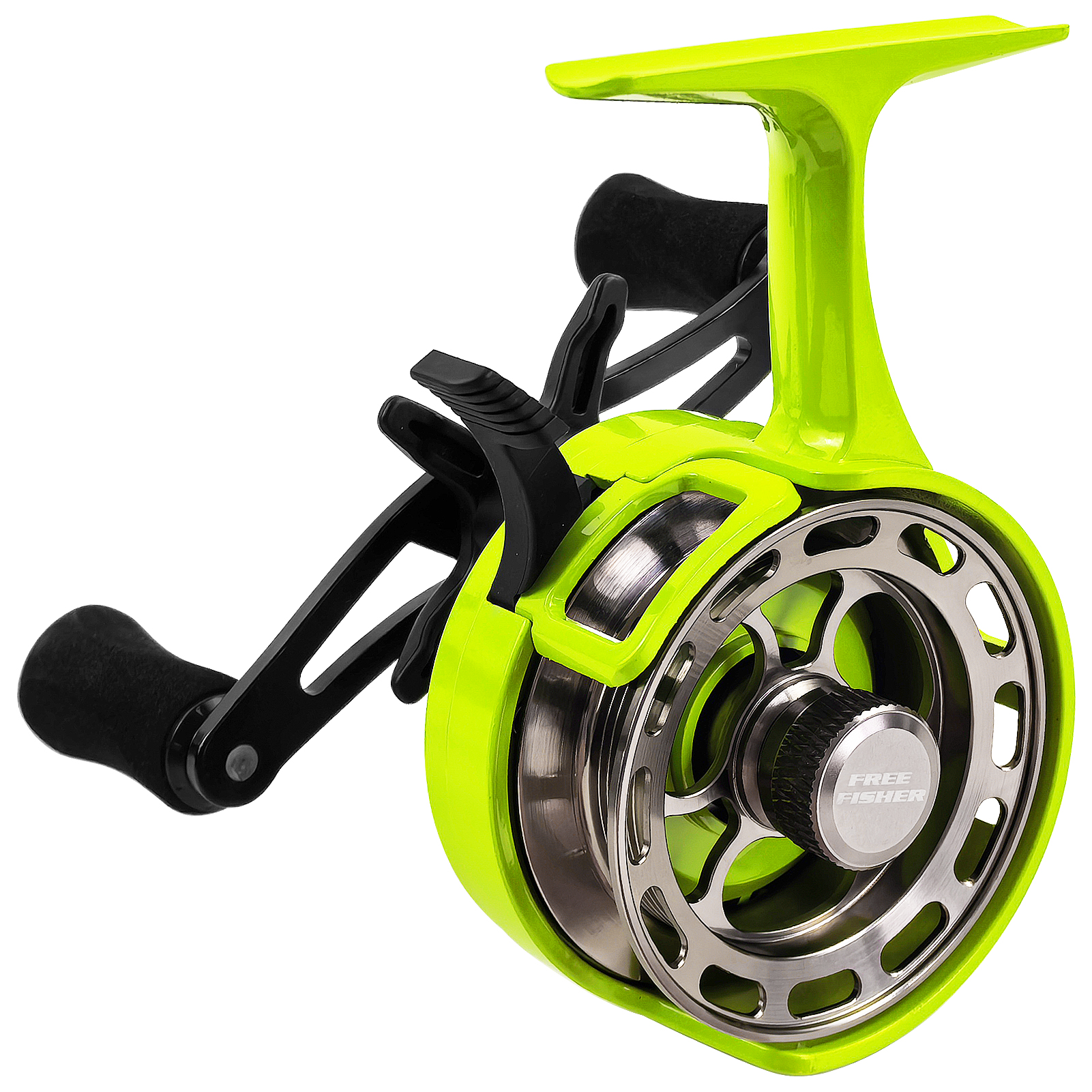 FREE FISHER Ice Fishing Reel Metal High Speed 3.2:1 Ultra Smooth Fishing Fly Wheel 3+1BB Portable Winter Fishing Raft Reel