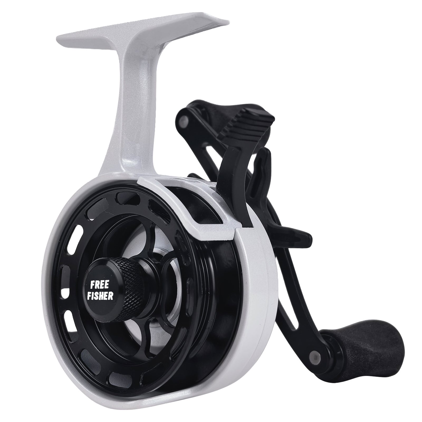 FREE FISHER Ice Fishing Reel Metal High Speed 3.2:1 Ultra Smooth Fishing Fly Wheel 3+1BB Portable Winter Fishing Raft Reel