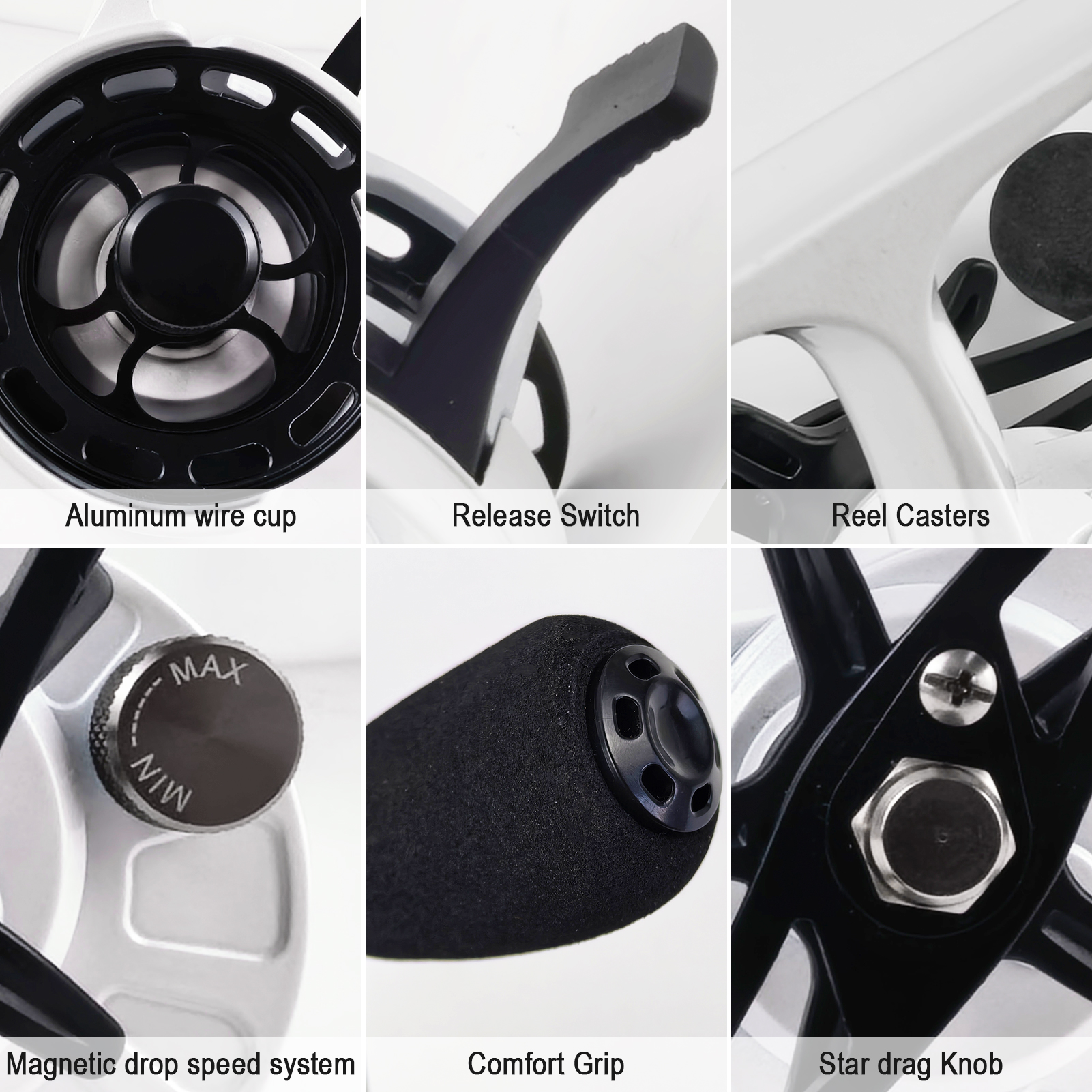 FREE FISHER Ice Fishing Reel Metal High Speed 3.2:1 Ultra Smooth Fishing Fly Wheel 3+1BB Portable Winter Fishing Raft Reel