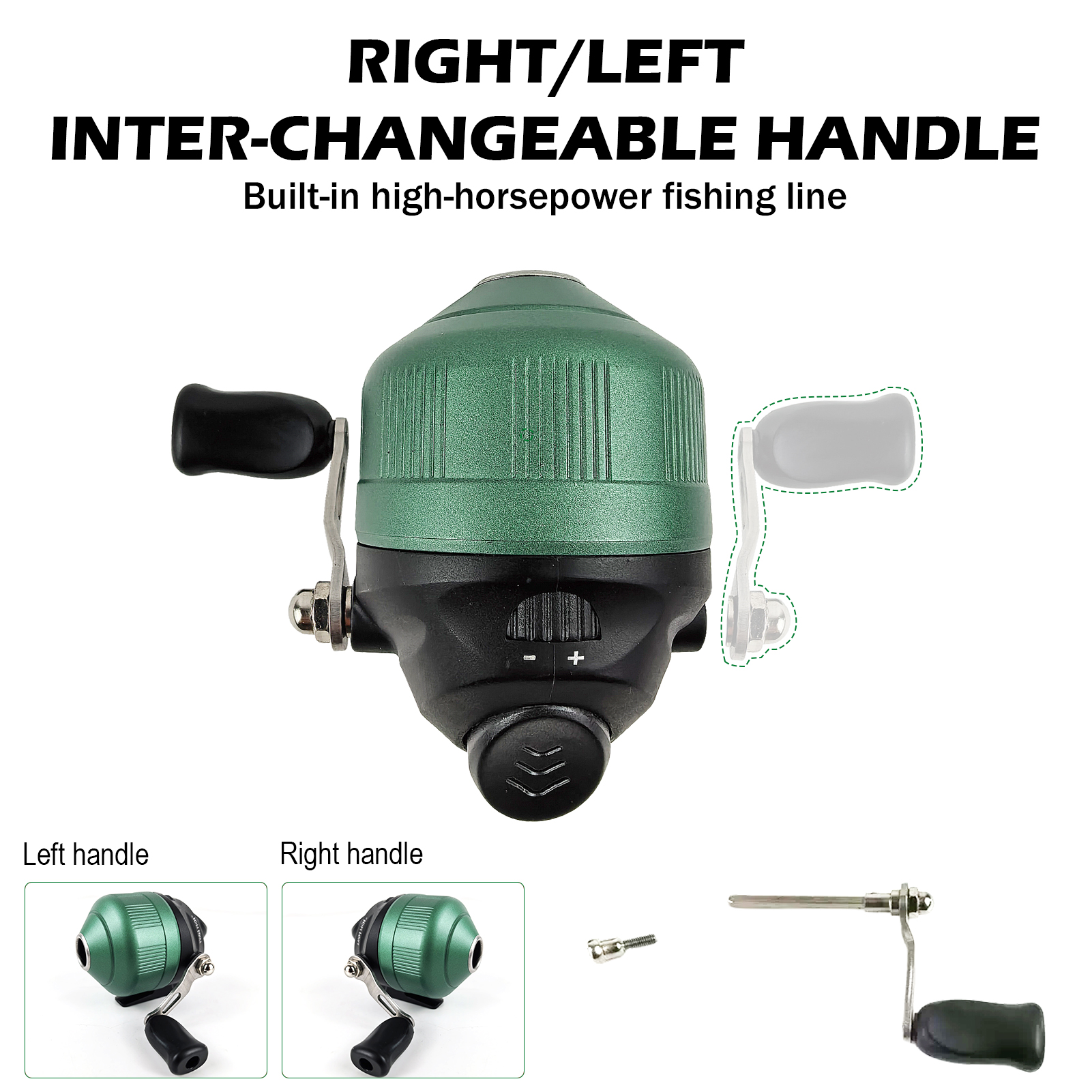 FREE FISHER Fishing Bait Casting Reel,Fishing Slingshot Wheel,2BB Speed Ratio 4.3:1 Metal Spincast Reel for Freshwater/Saltwater 