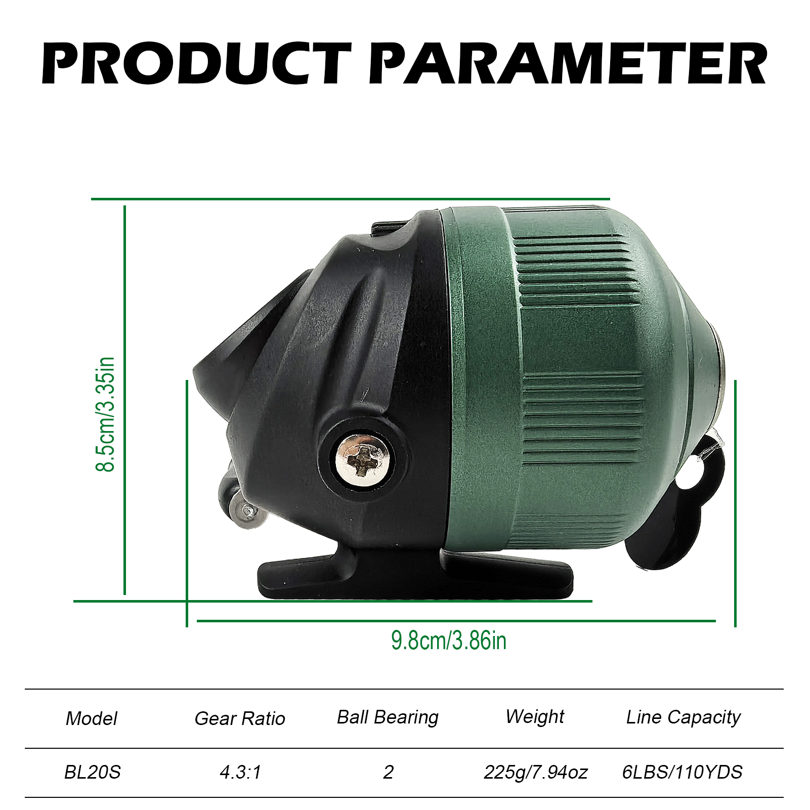 FREE FISHER Fishing Bait Casting Reel,Fishing Slingshot Wheel,2BB Speed Ratio 4.3:1 Metal Spincast Reel for Freshwater/Saltwater 