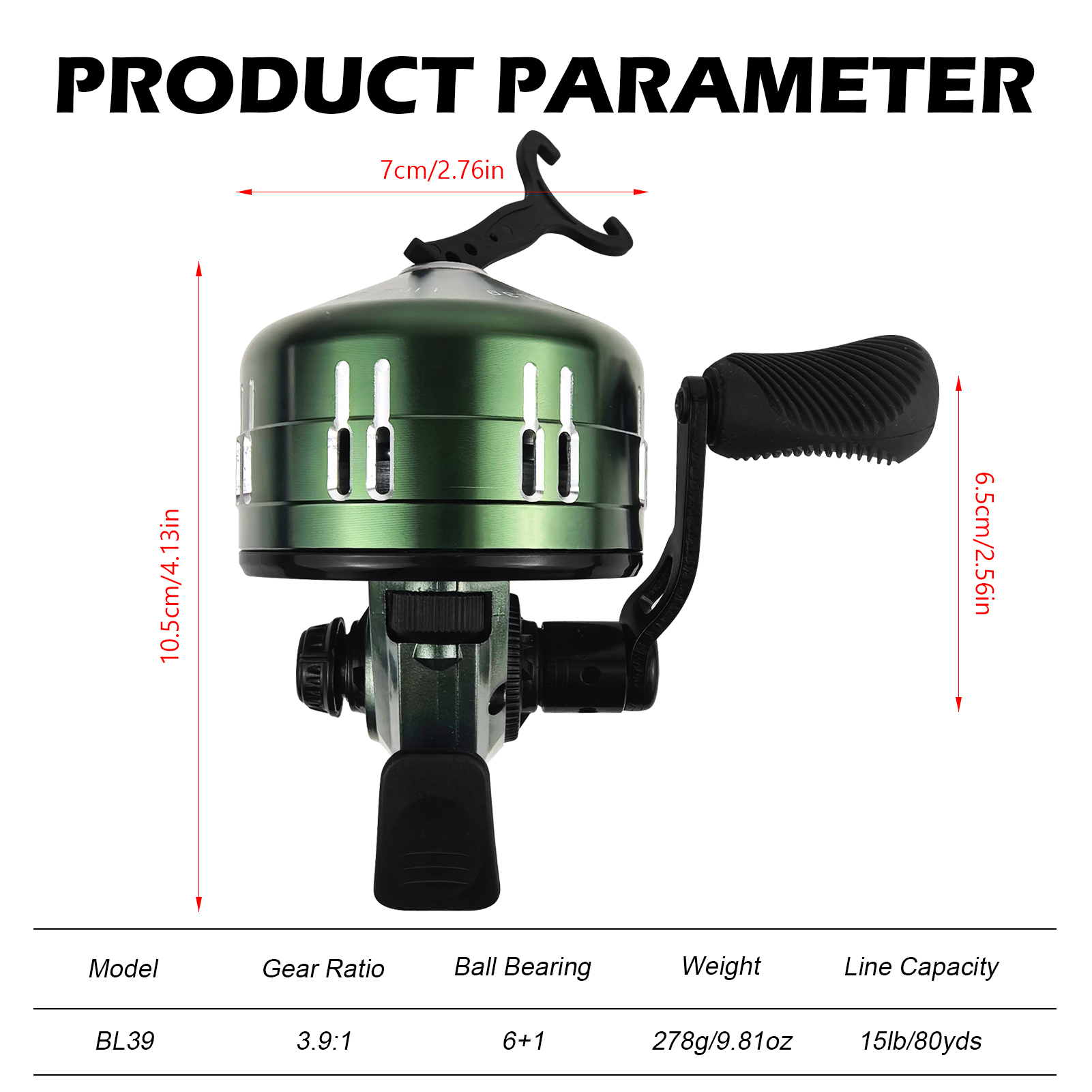 FREE FISHER Fish Shotting Reel,Full-Metal 7BB Gear Ratio 3.9:1 Fishing Bait Casting Wheel, CNC Alloy Spincast Reel,Spinning Reel