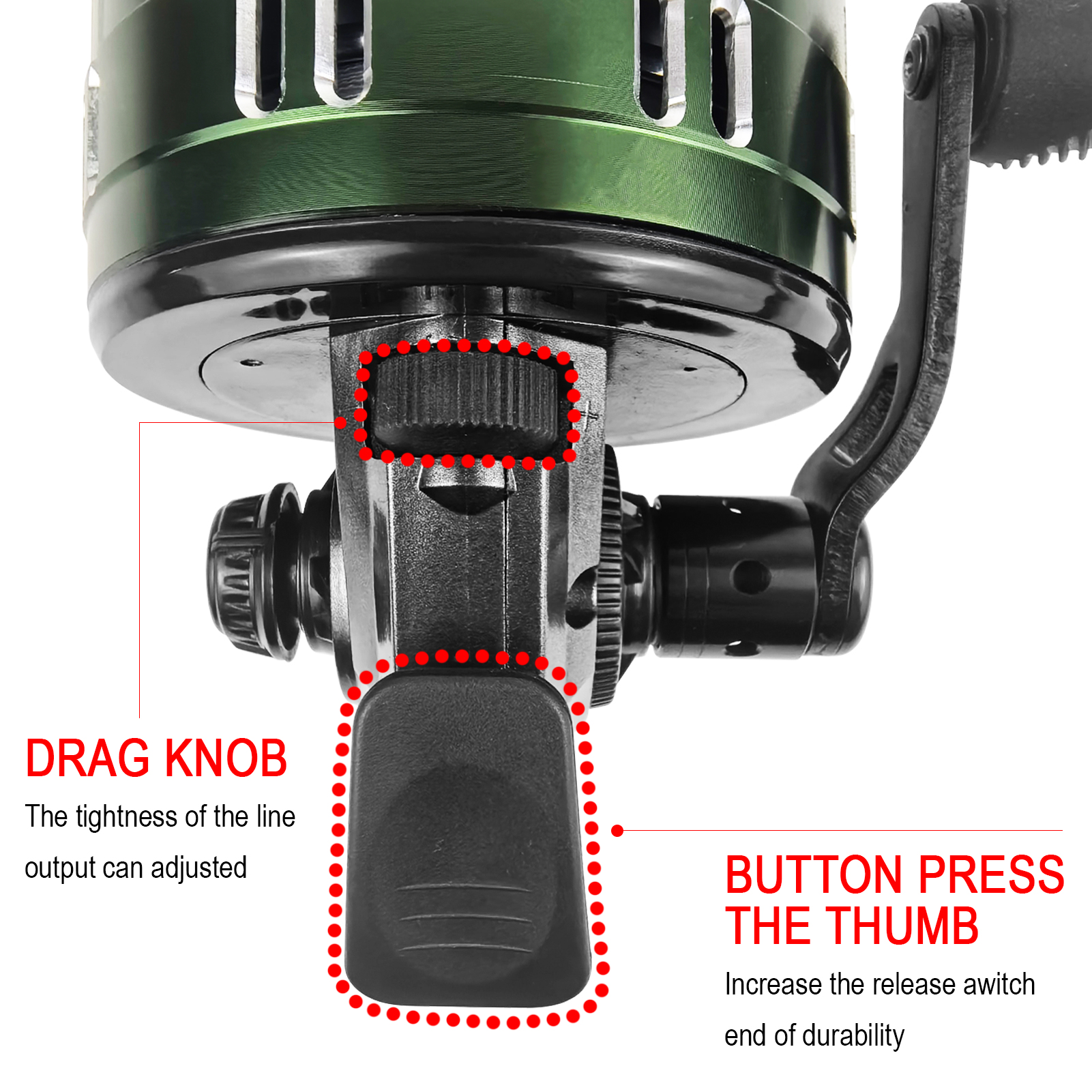 FREE FISHER Fish Shotting Reel,Full-Metal 7BB Gear Ratio 3.9:1 Fishing Bait Casting Wheel, CNC Alloy Spincast Reel,Spinning Reel