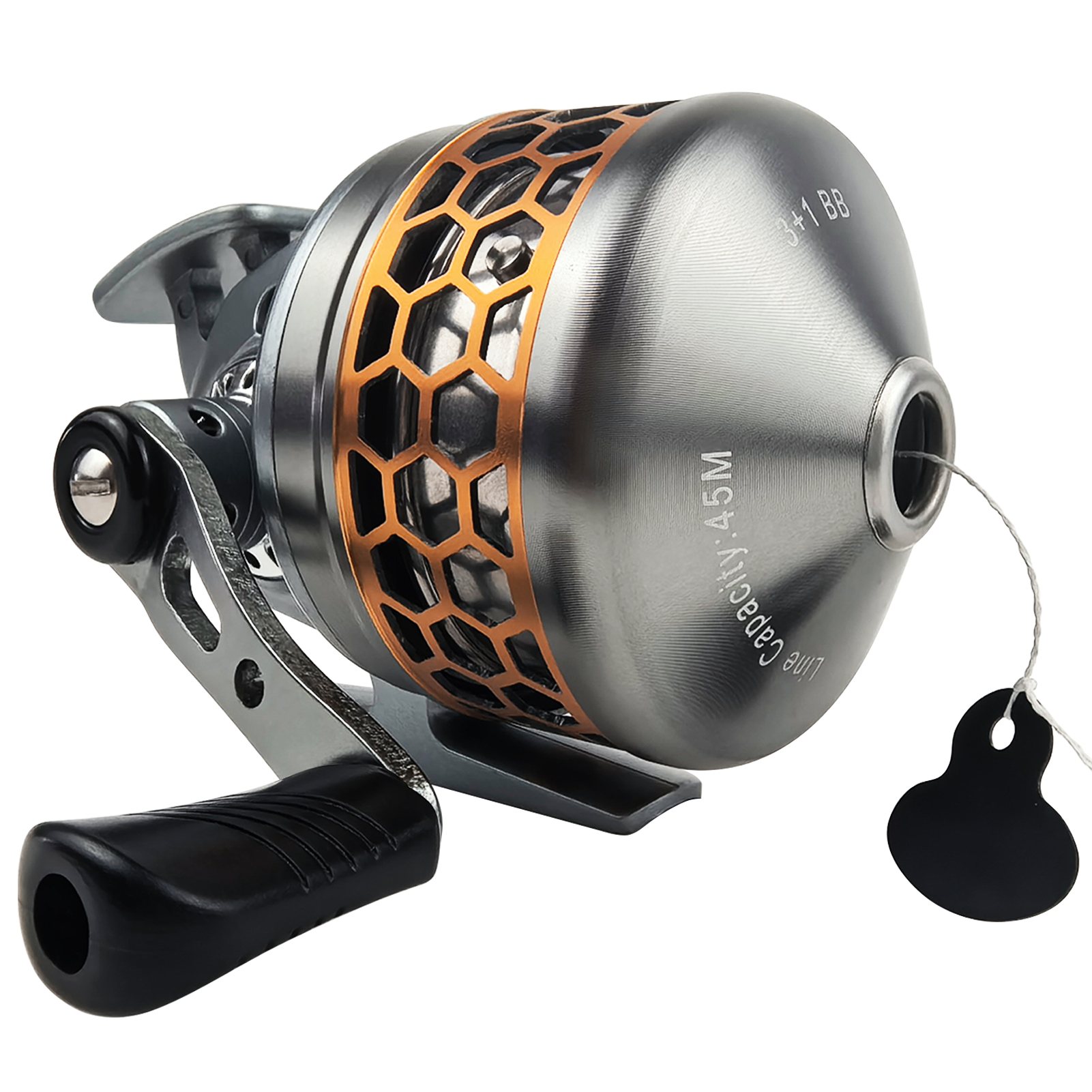 FREE FISHER Fish Shotting Reel,Metal Spool 3+1BB Spinning Reel,Gear Ratio 3.9:1 Fishing Bait Casting Wheel,Quality Spincast Reel 