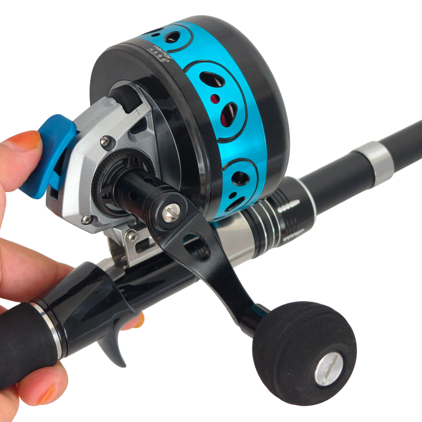 FREE FISHER Fish Shotting Reel,Gear Ratio 3.9:1 Spincast Fishing Wheel,CNC Aluminium Alloy Hollow 7BB Metal Arm Slingshot Reels