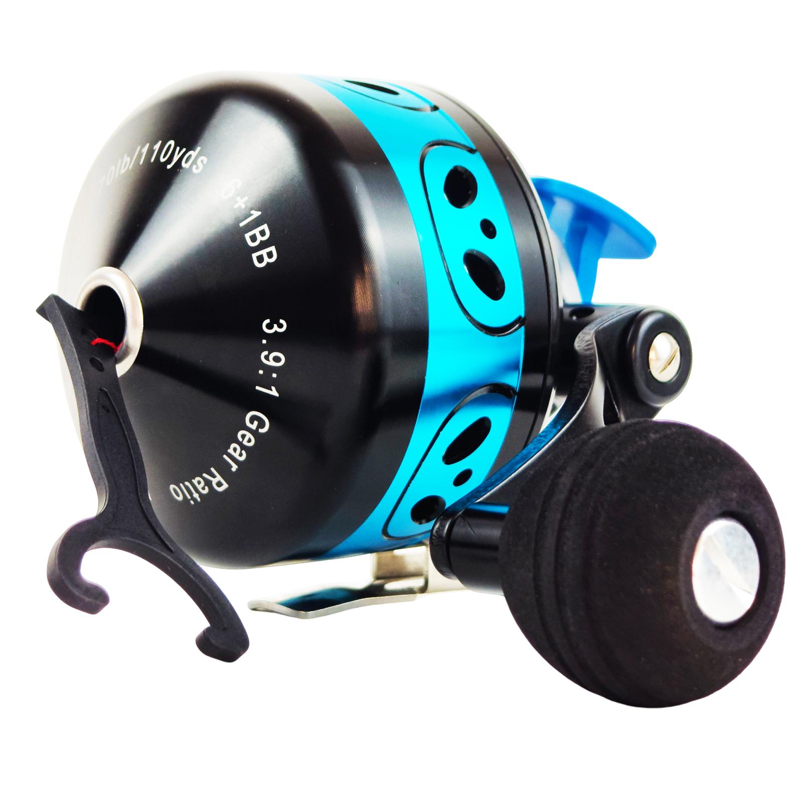 FREE FISHER Fish Shotting Reel,Gear Ratio 3.9:1 Spincast Fishing Wheel,CNC Aluminium Alloy Hollow 7BB Metal Arm Slingshot Reels