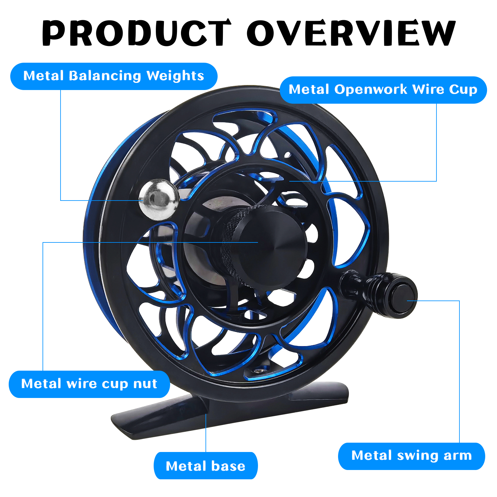 FREE FISHER Fly Fishing Reels,Ultralight Aluminium 50/60/70 2+1BB,All Metal  Fishing Fly Reel,CNC Machine System Casting Wheel  