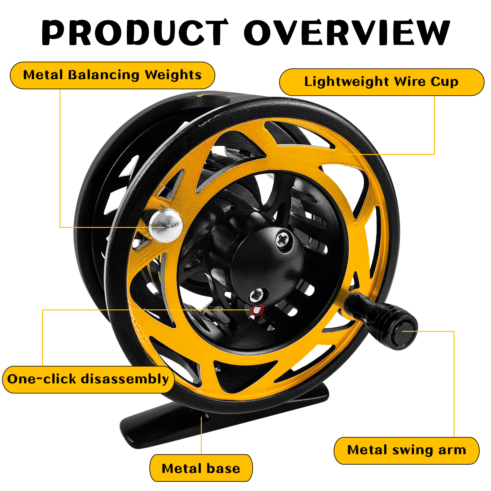 FREE FISHER Fly Fishing Reel,3/4WT 5/6 WT Aluminum Alloy Fly Wheels,2+1BB Carp Fishing Double-Color Metal Spool Freshwater Reels 