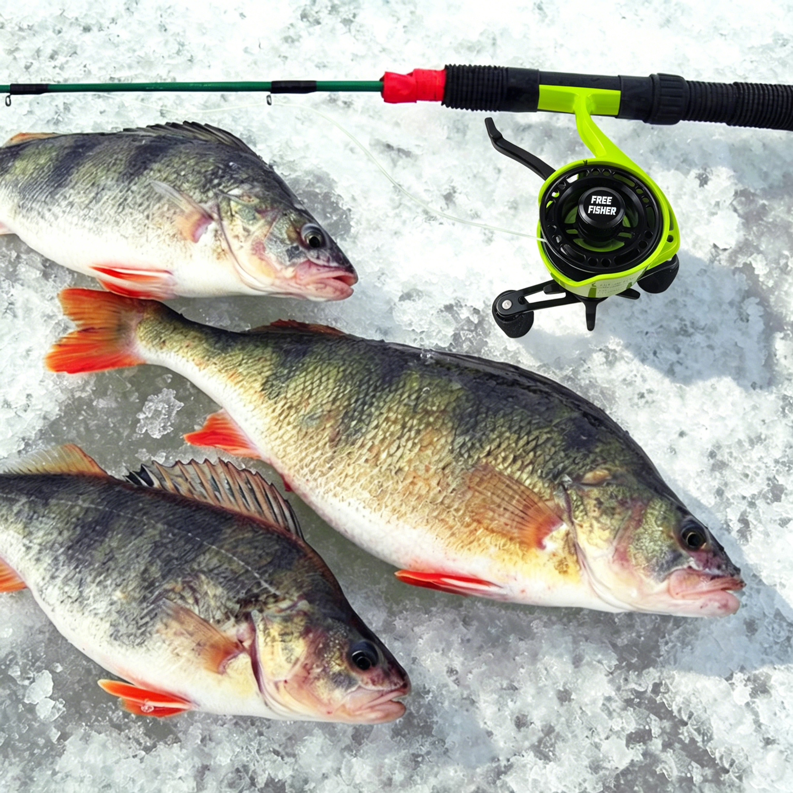 FREE FISHER Mini Ice Fishing Reel,3+1BB Inline Raft Wheel,Gear Ratio 2.6:1 Metal Spool Left/Right Hand Smooth Winter Fishing Reels