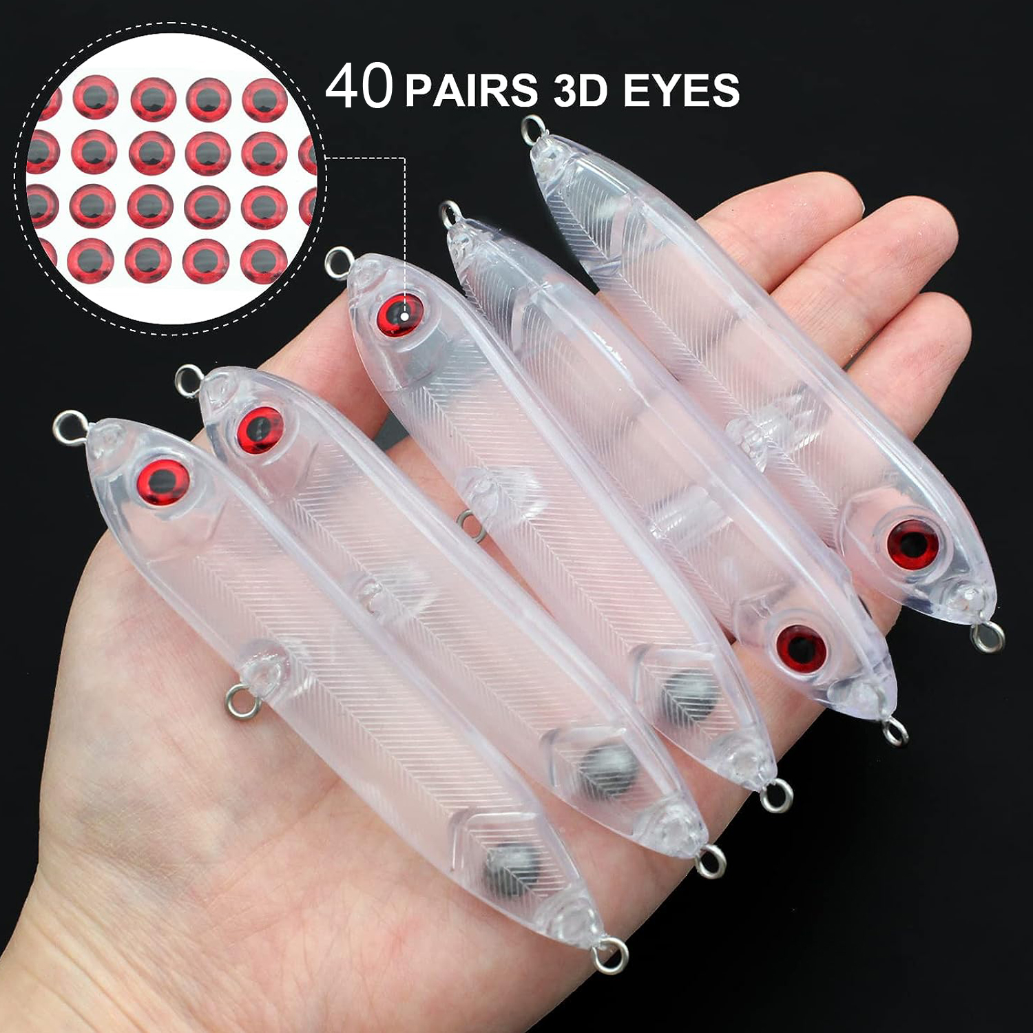 FREE FISHER 20pcs/Lot Fishing Unpainted Baits 10.5cm 10.4g Blank Hard Lures ABS DIY Crankbaits Minnows Popper VIB Pencil Transparent Artificial Baits