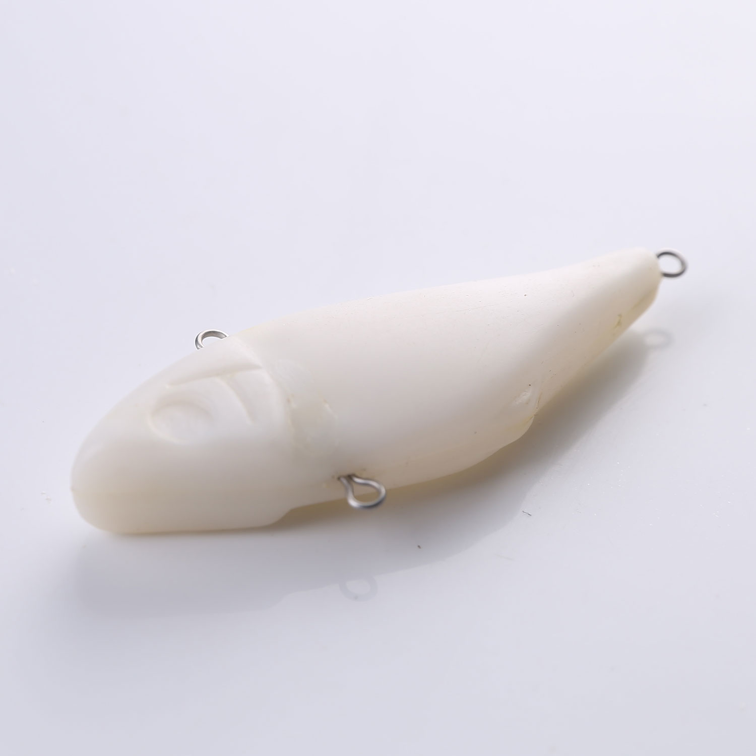 FREE FISHER 25pcs/Lot Clear Fishing VIB Unpainted Lures Set 7.8cm 9.1g DIY Bait Embryo Vibration Blank Plastic Hard Milky White Artificial Baits