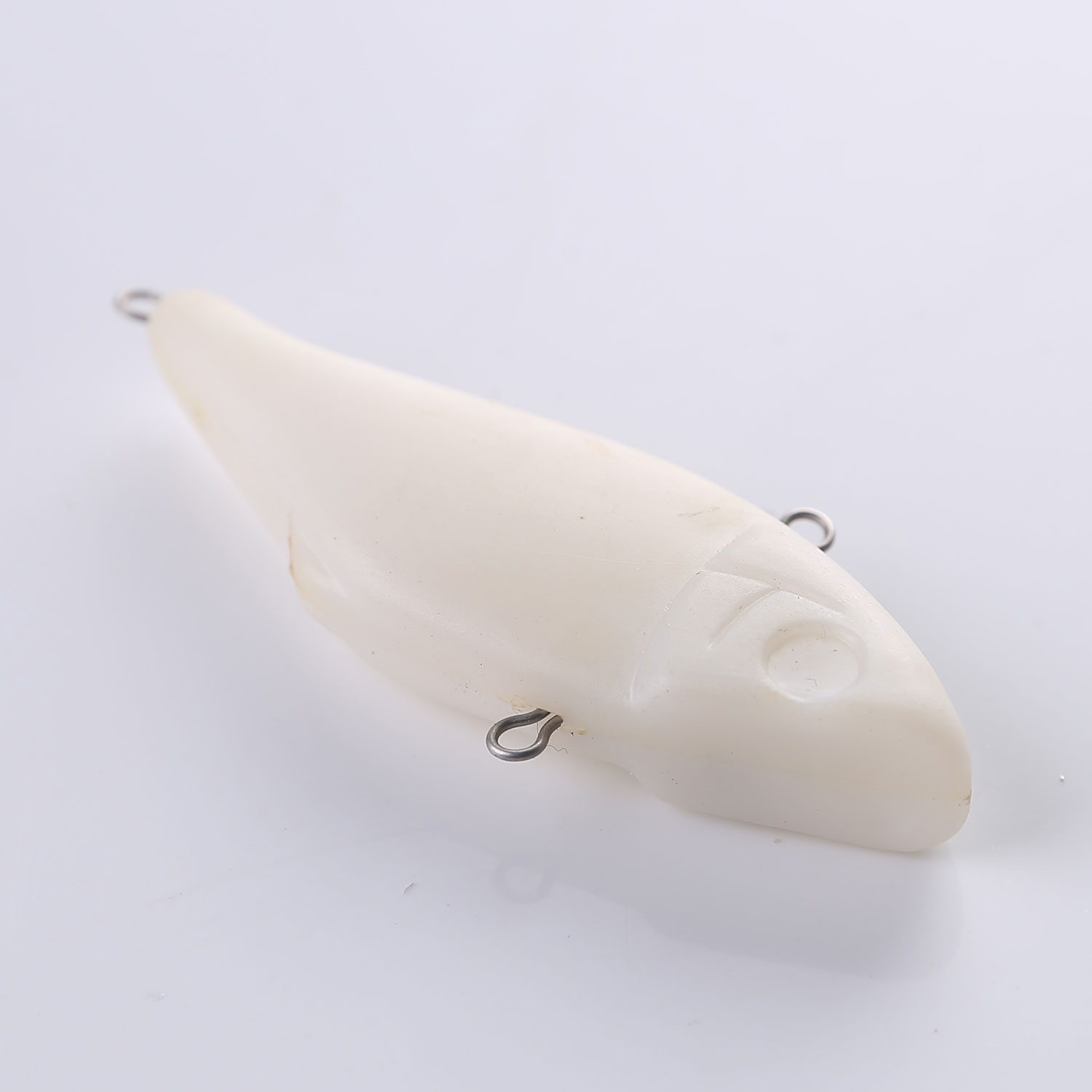 FREE FISHER 25pcs/Lot Clear Fishing VIB Unpainted Lures Set 7.8cm 9.1g DIY Bait Embryo Vibration Blank Plastic Hard Milky White Artificial Baits