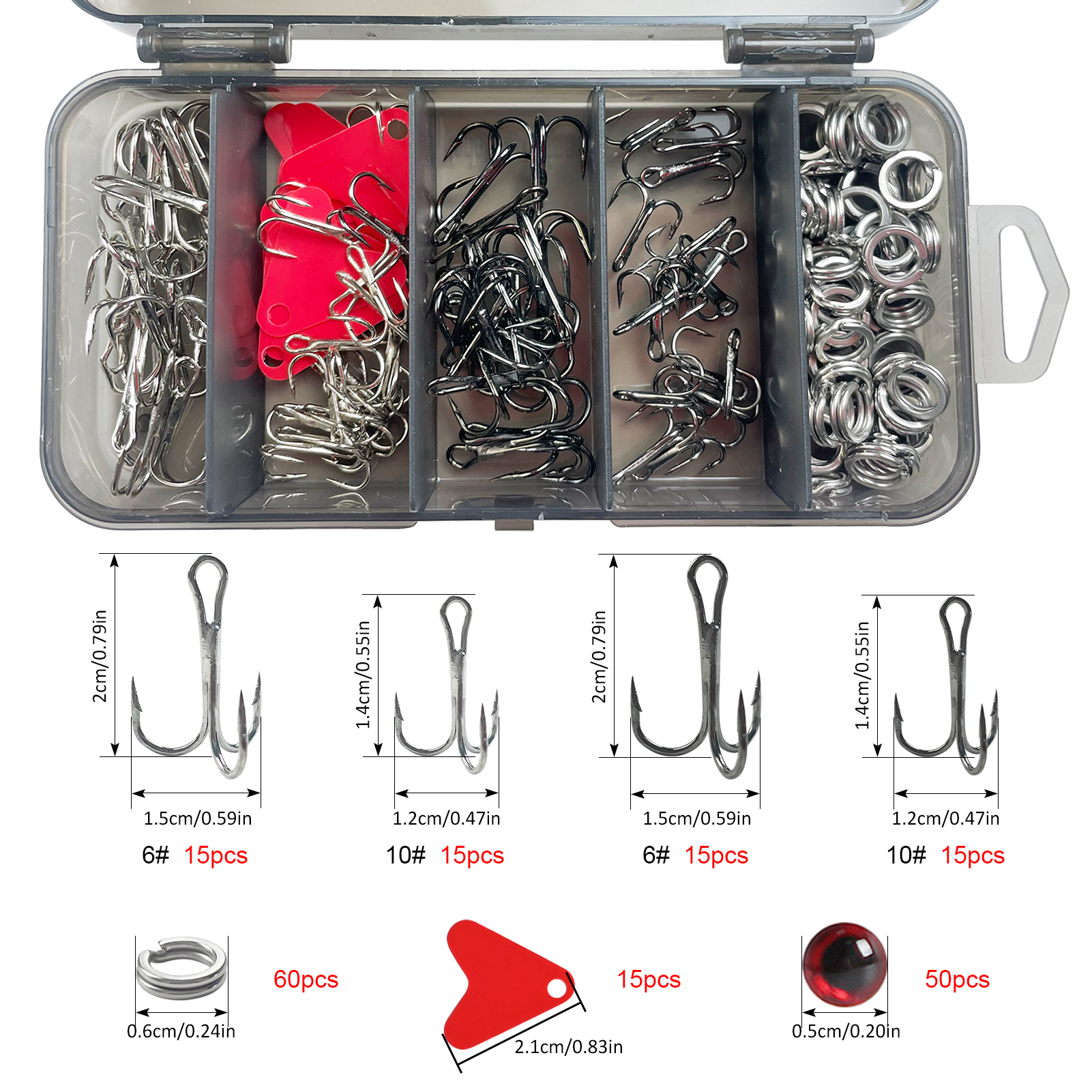 FREE FISHER Unpainted Lures Kit with Hooks,Mixed Minnows Crankbaits,DIY Fishing Blank Baits,Freshwater/Saltwater Accessories Box