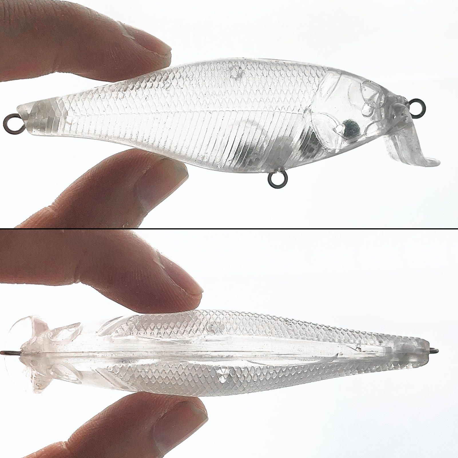 FREE FISHER Unpainted Lures Kit 15-33pcs/Lot Fishing Hard Baits Minnows VIB Crankbaits Poppers Allavailable DIY Blank Clear Artificial Baits