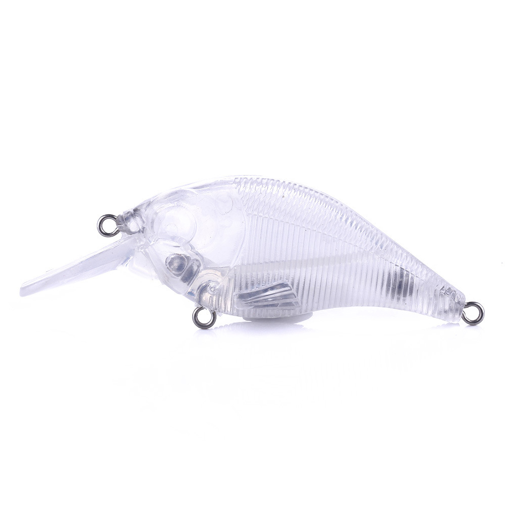 FREE FISHER 20pcs/Lot Crankbaits,Fishing Unpainted Lures,7.5cm 10g Blank Baits,DIY Crank Transparent Bait Embryo,Fishing Plugs 