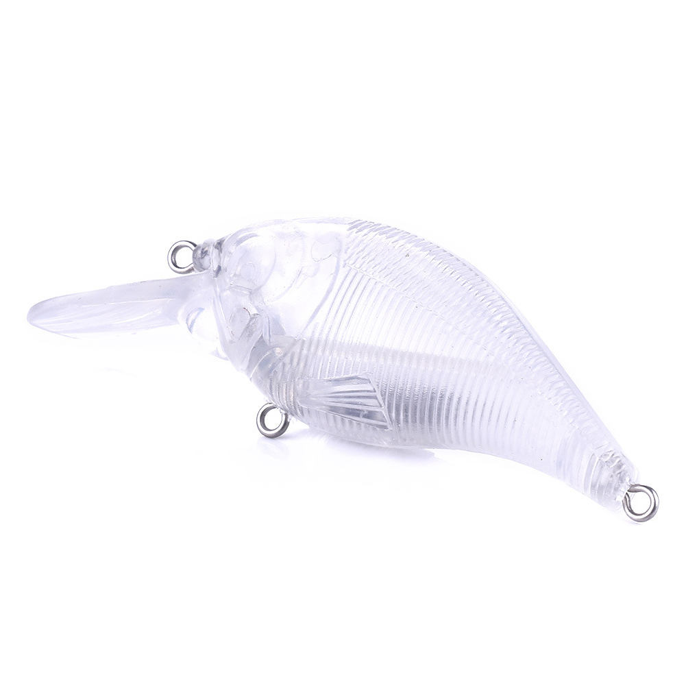 FREE FISHER 20pcs/Lot Crankbaits,Fishing Unpainted Lures,7.5cm 10g Blank Baits,DIY Crank Transparent Bait Embryo,Fishing Plugs 