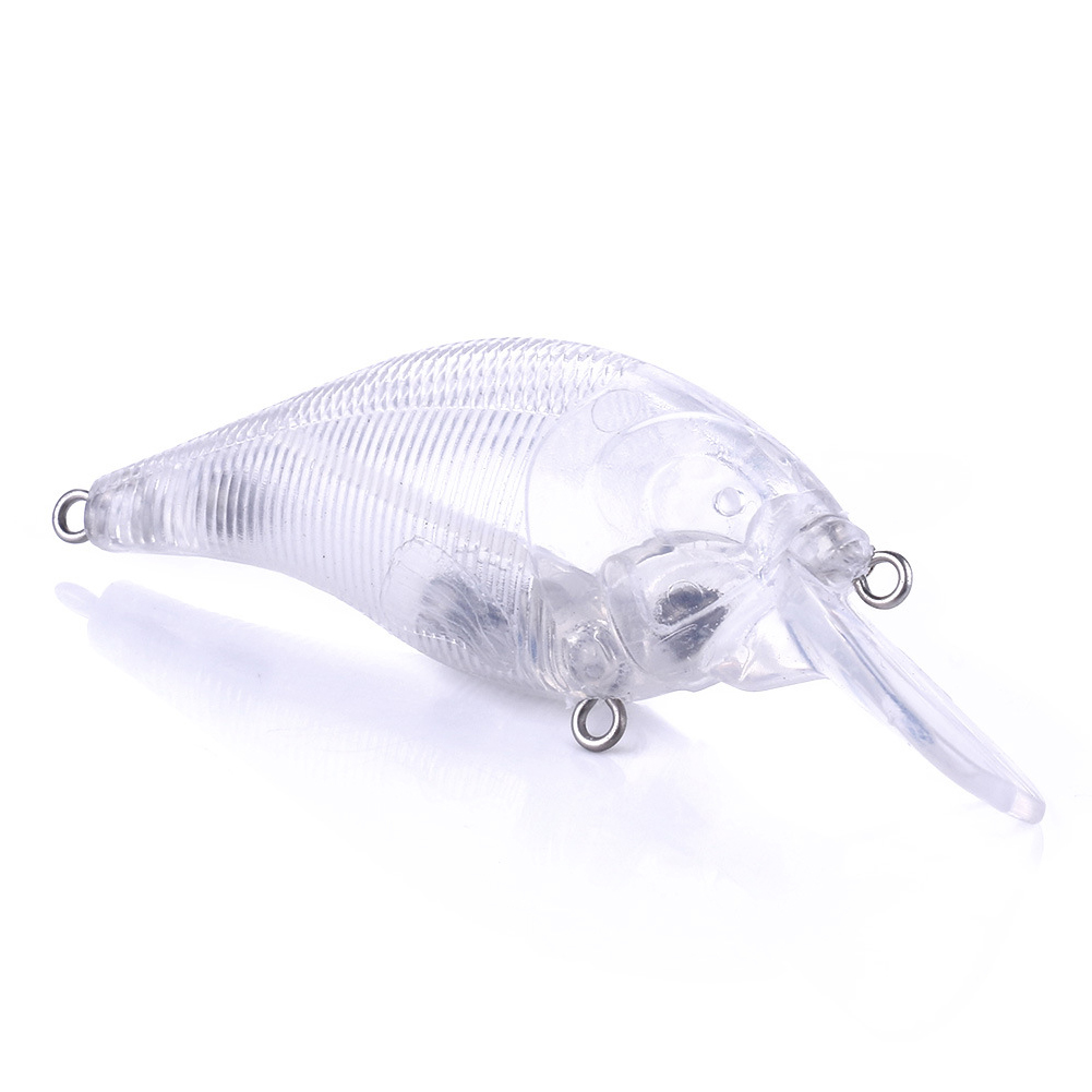 FREE FISHER 20pcs/Lot Crankbaits,Fishing Unpainted Lures,7.5cm 10g Blank Baits,DIY Crank Transparent Bait Embryo,Fishing Plugs 