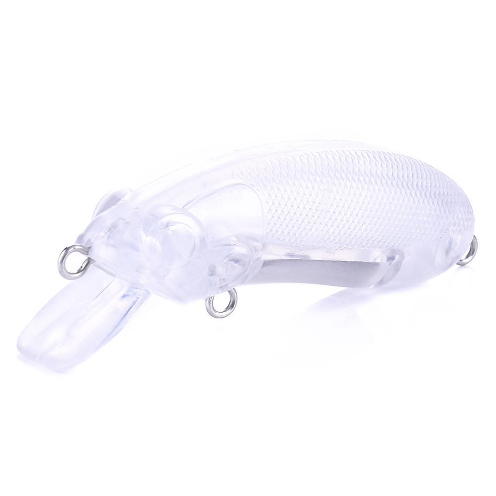 FREE FISHER 20pcs/Lot Unpainted Fishing Plugs,6cm 9g Blank Minnow Lures,DIY Nude Baits Body,Transparent Wobbler Hard Bass Baits 