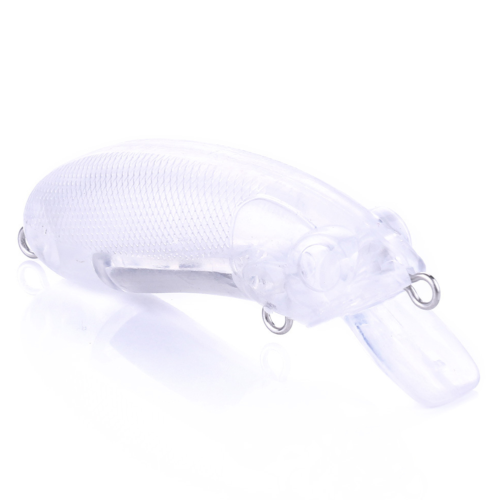 FREE FISHER 20pcs/Lot Unpainted Fishing Plugs,6cm 9g Blank Minnow Lures,DIY Nude Baits Body,Transparent Wobbler Hard Bass Baits 