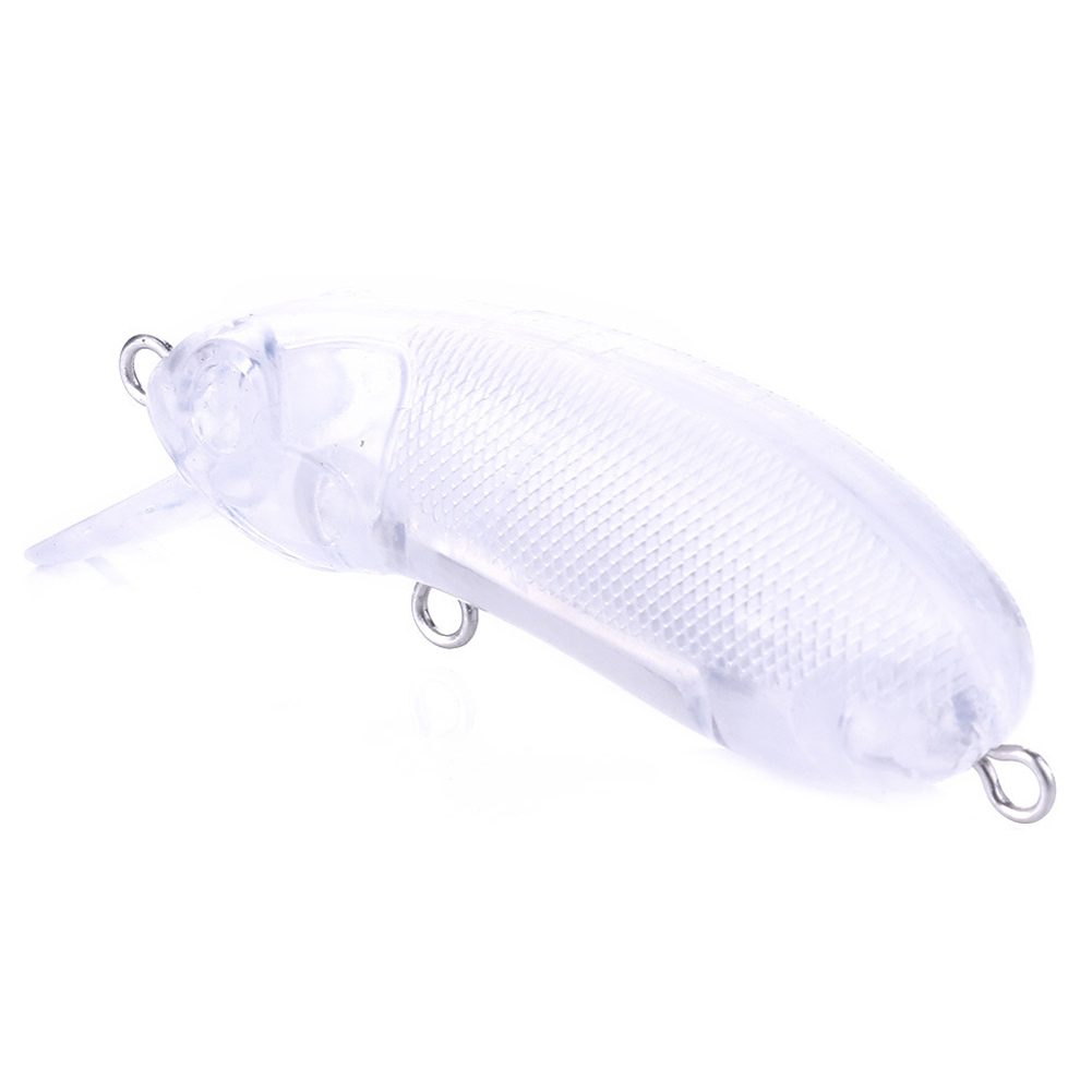 FREE FISHER 20pcs/Lot Unpainted Fishing Plugs,6cm 9g Blank Minnow Lures,DIY Nude Baits Body,Transparent Wobbler Hard Bass Baits 