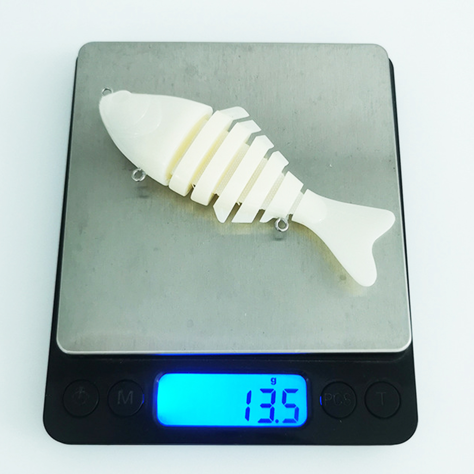 FREE FISHER 10pcs/Lot Multi-Section Fishing Unpainted Lures 9.8cm 13.5g DIY Blank Artificial ABS Hard Baits Rattles Transparent Bait Embryo