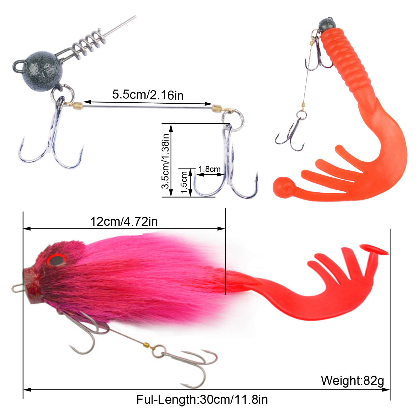 FREE FISHER 1pcs Multi Jointed Swimbait 21.5cm/83g Artificial Bait Fishing Soft Mouse Lure Hooks Saltwater Bucktai Hair Rat Baits for Pike Bass
