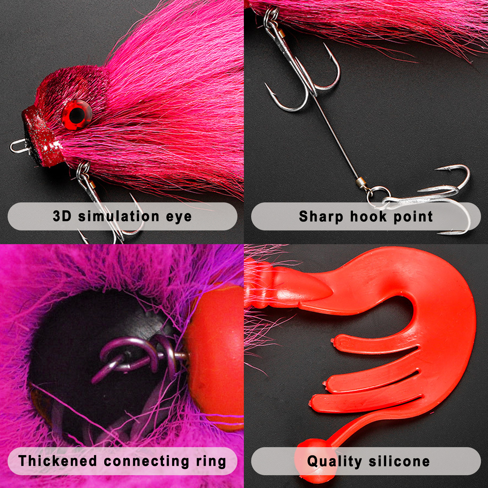 FREE FISHER 1pcs Multi Jointed Swimbait 21.5cm/83g Artificial Bait Fishing Soft Mouse Lure Hooks Saltwater Bucktai Hair Rat Baits for Pike Bass