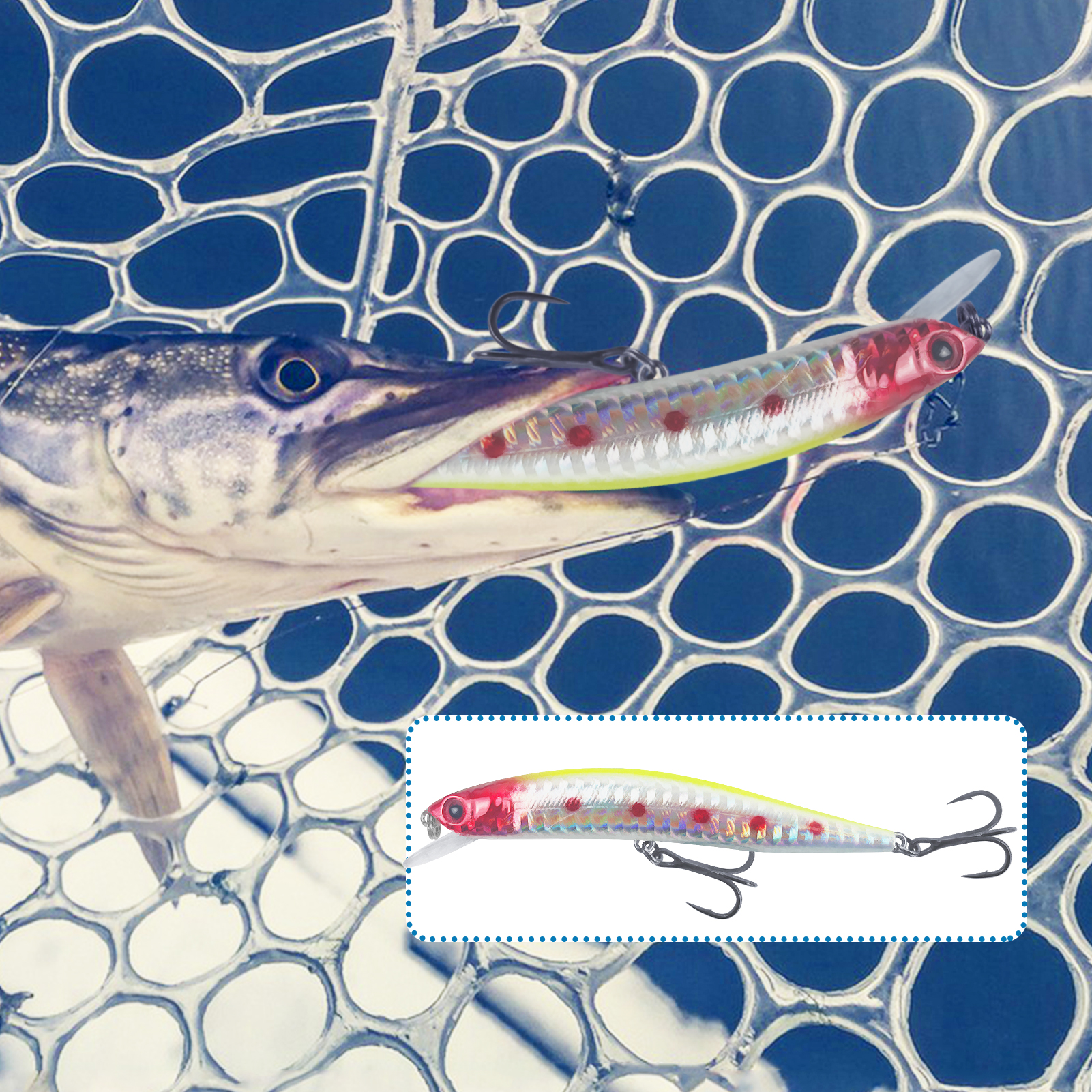 FREE FISHER Fishing Hard Lures Kit,40pcs/Lot Mixed Minnows,Crankbaits Poppers,Bass Fishing Baits,Simulated Artificial Lures Set