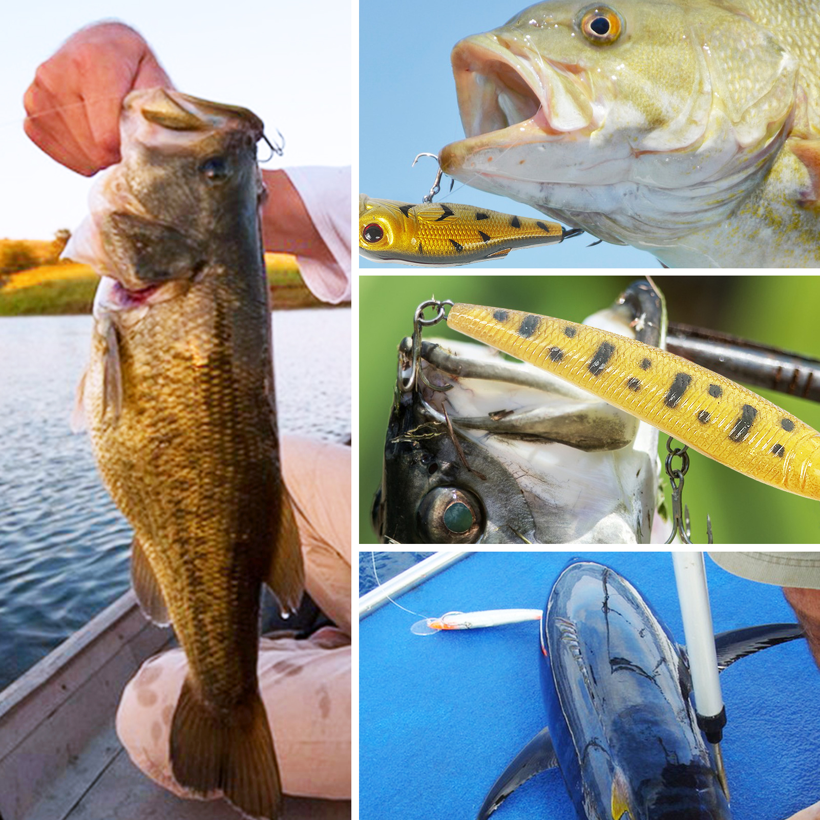 FREE FISHER Fishing Hard Lures Kit,40pcs/Lot Mixed Minnows,Crankbaits Poppers,Bass Fishing Baits,Simulated Artificial Lures Set