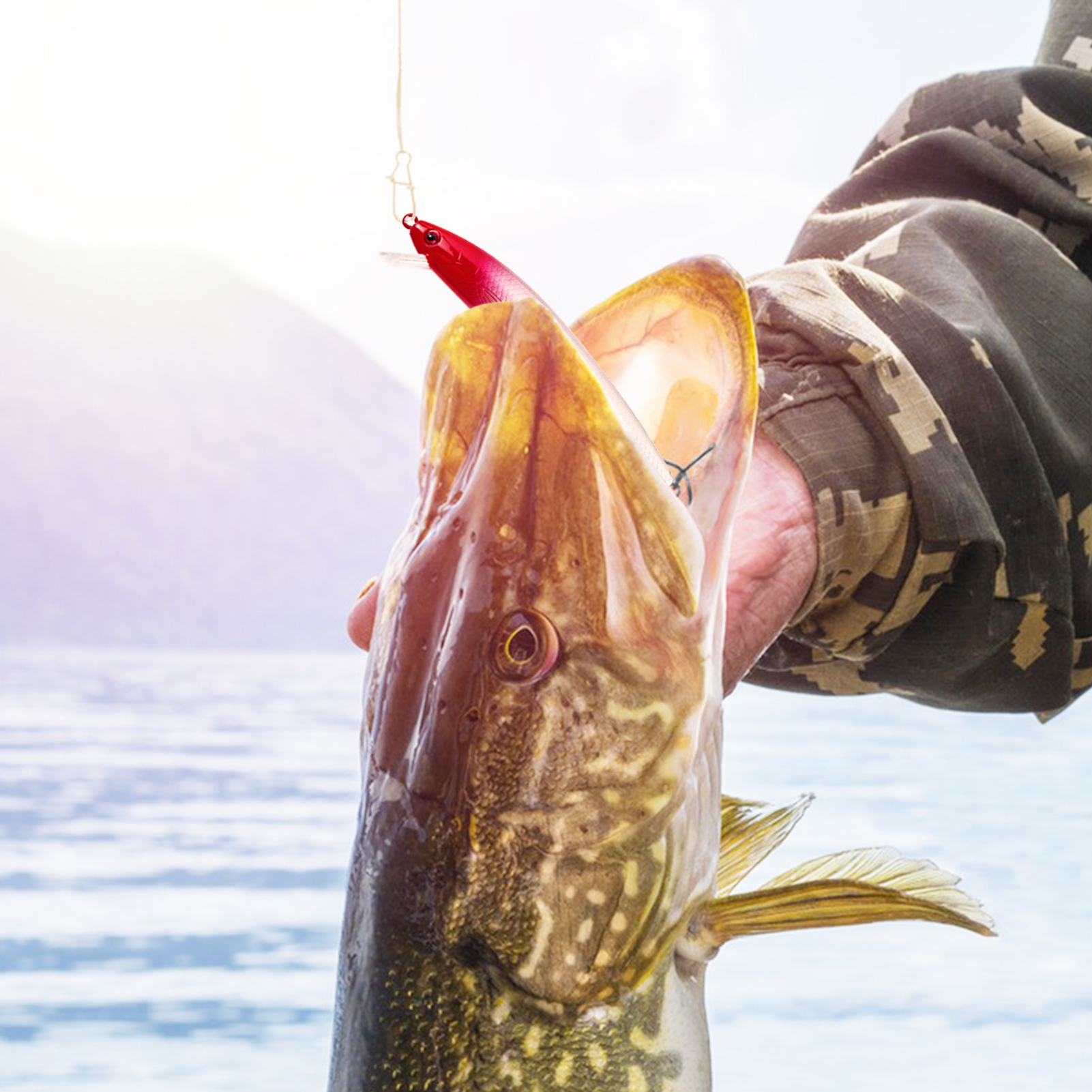 FREE FISHER 10Pcs/Lot Fishing Minnow Lures,Aritificial Hard Baits,Topwater 10cm/8.5g Artificial Minos with Treble Hook 3D Eyes 